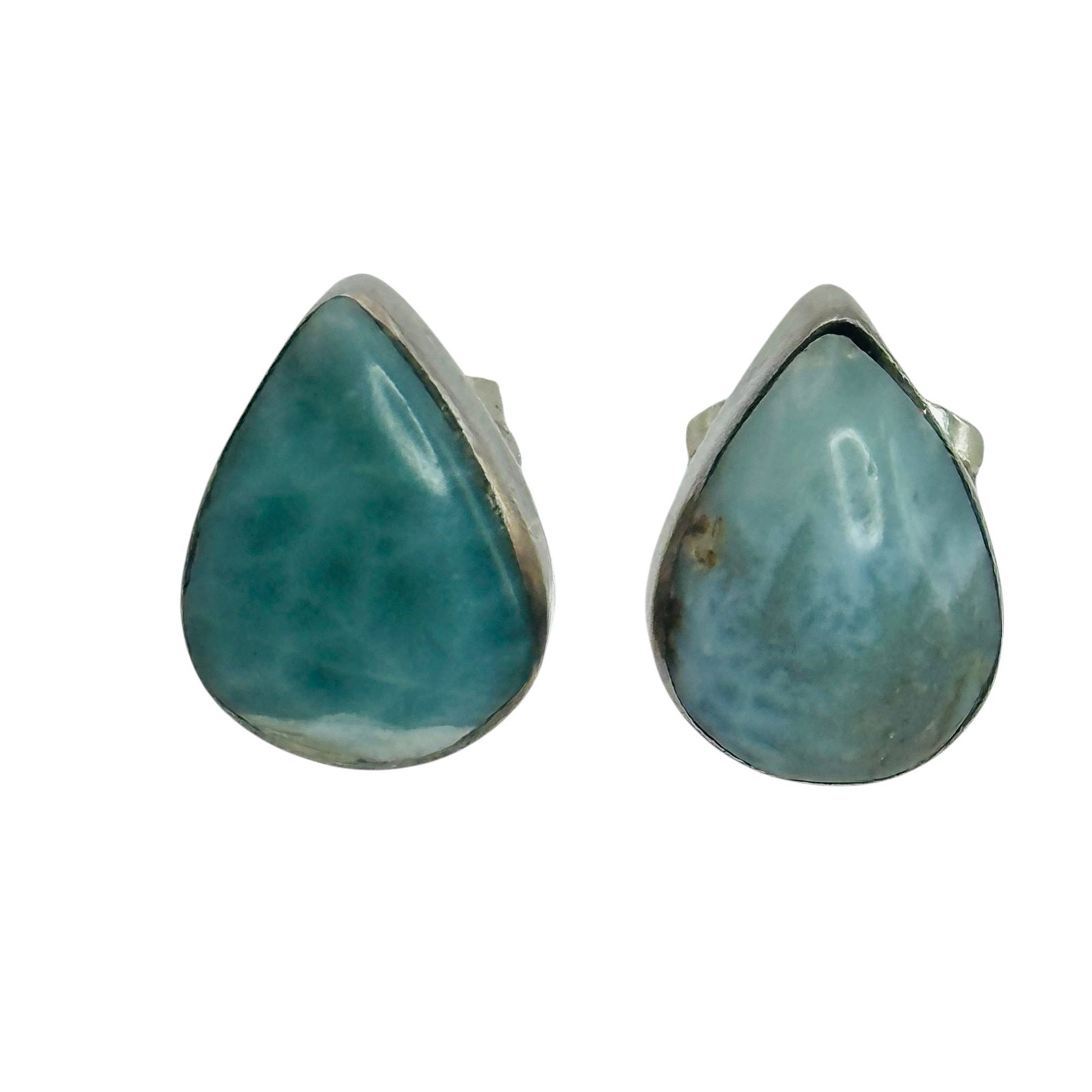 Sterling Larimar Tear Drop Earrings (1 of 4)