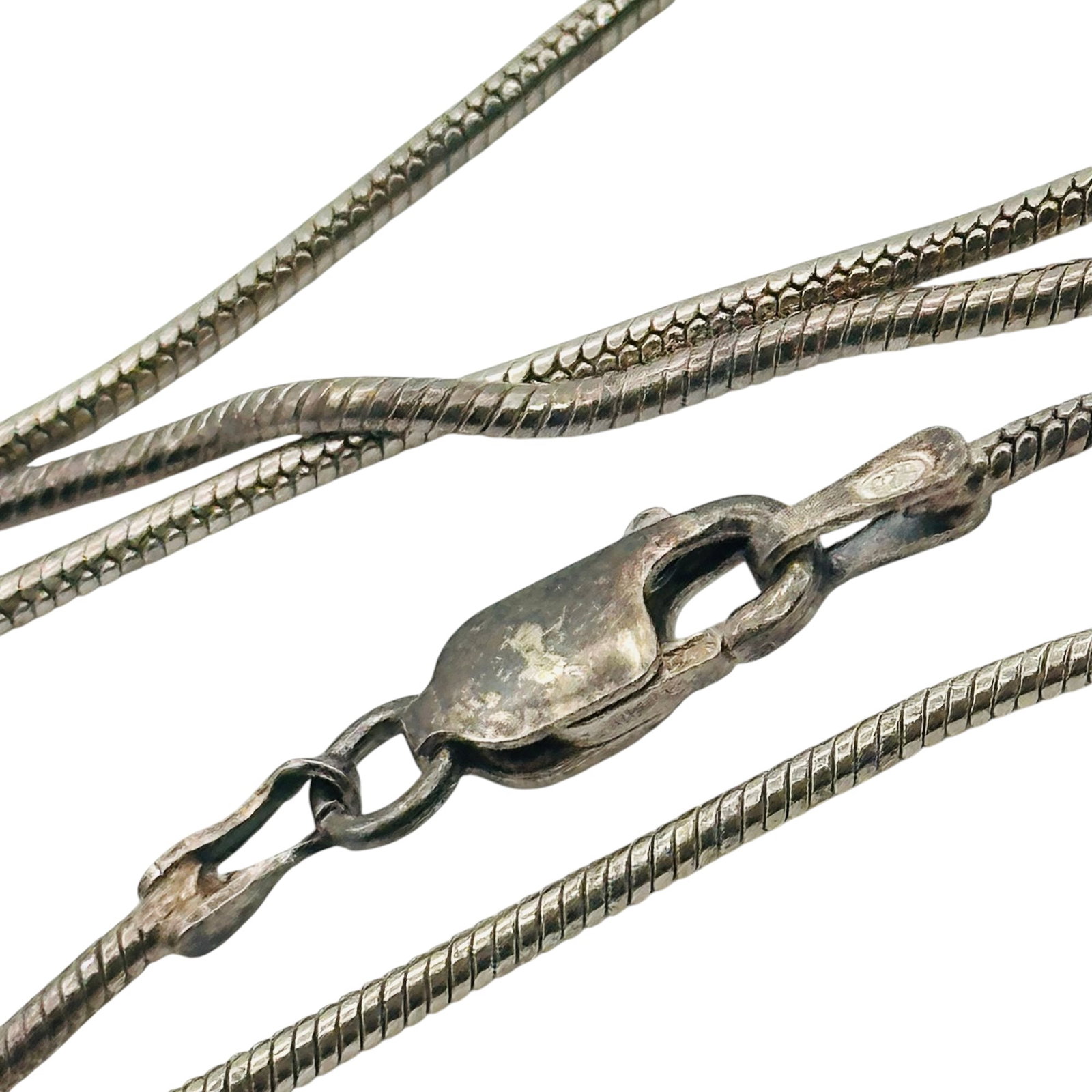 Sterling Round Snake Chain Necklace (1 of 4)