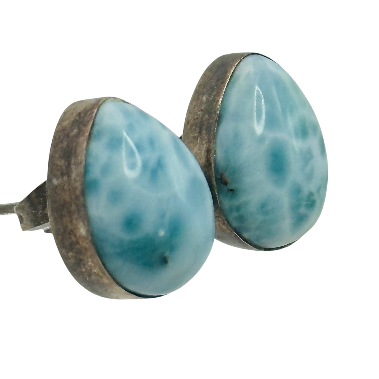 Sterling Larimar Earrings (1 of 5)