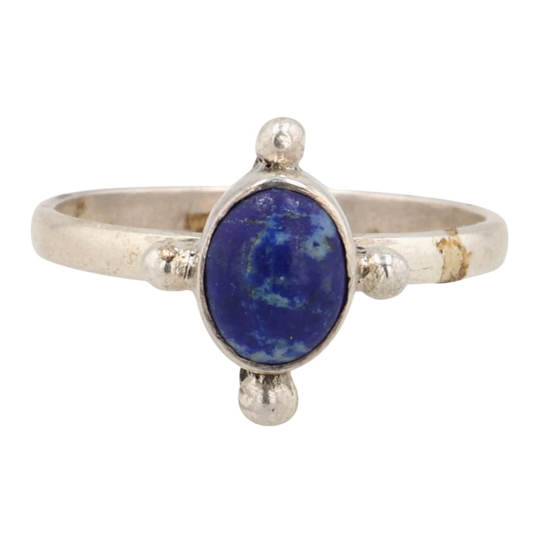 Navajo Sterling Sodalite Ring Sz 5: Navajo Sterling Sodalite Ring Sz 5 / 1.5g
