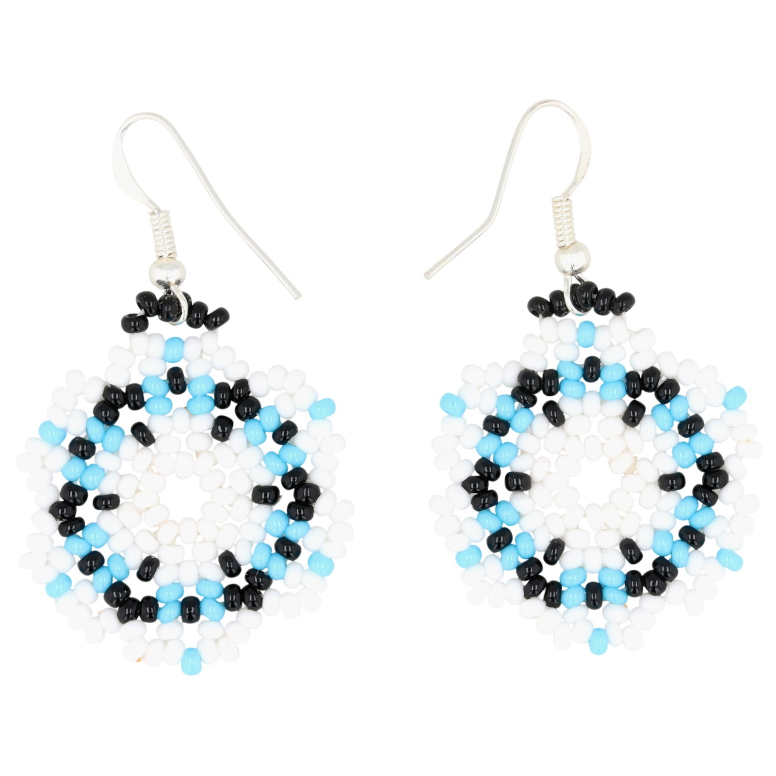 Sharon Bennett Navajo Sterling Bead Earrings (1 of 3)
