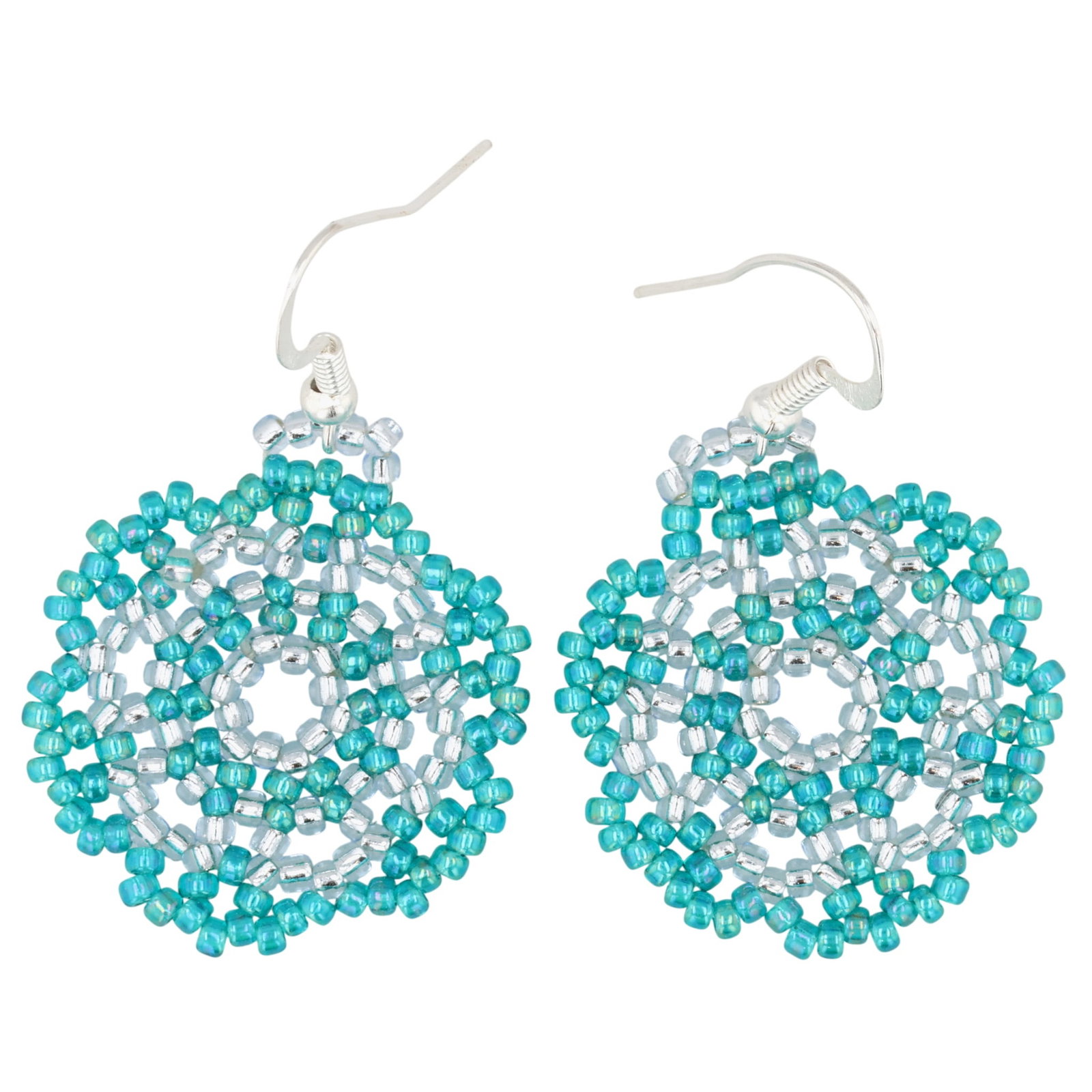 Sharon Bennett Navajo Sterling Bead Earrings (1 of 3)