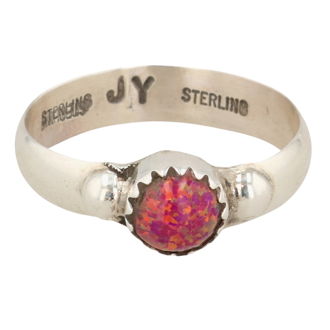 Jason Yazzie Navajo Sterling Opal Ring Sz 8: Jason Yazzie Navajo Sterling Opal Ring Sz 8 / 2g
