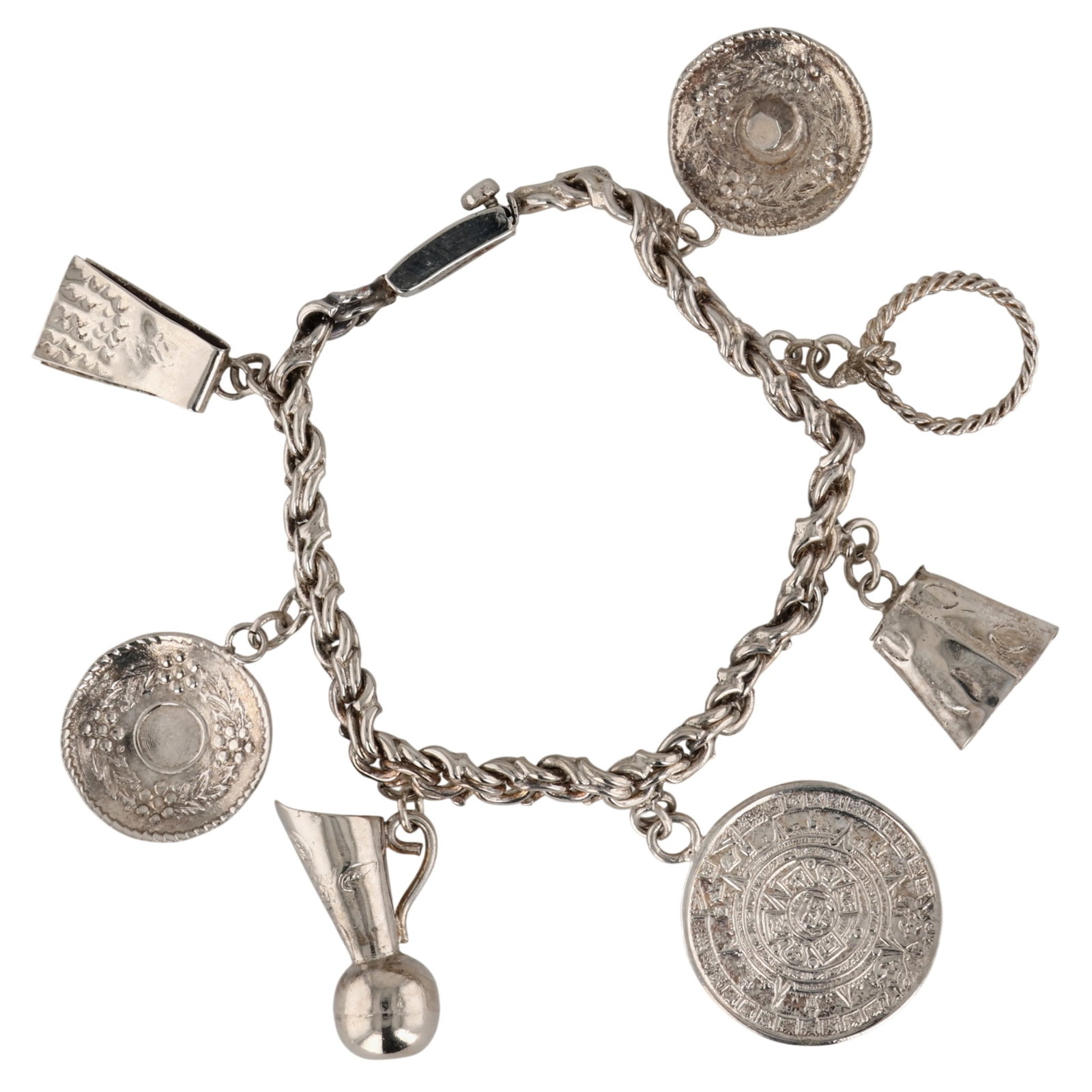 Mexico Sterling Mexican Heritage Charm Bracelet (1 of 5)