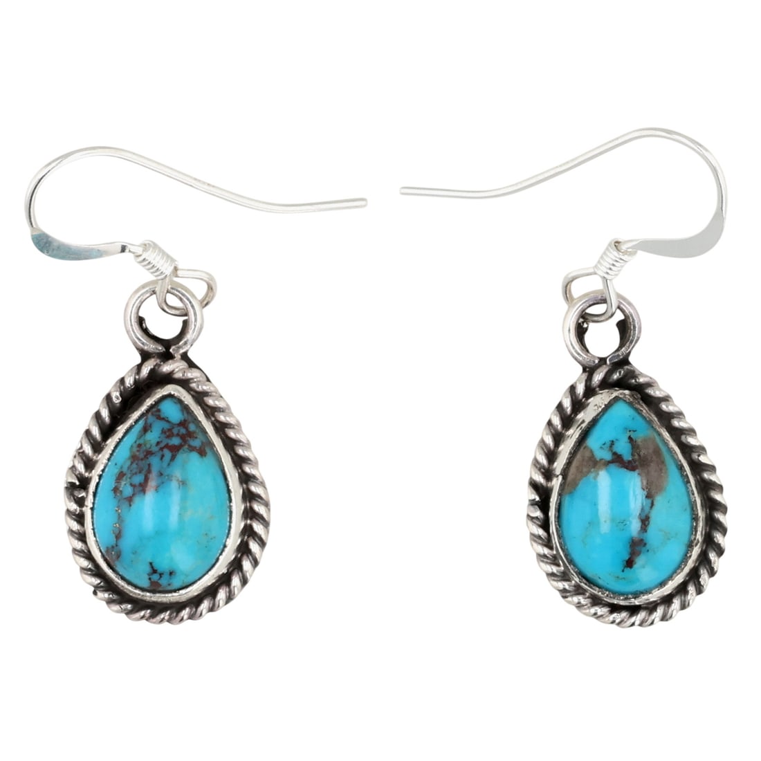 Rita Largo Navajo Sterling Kingman Turquoise Earrings: Rita Largo Navajo Sterling Kingman Turquoise Earrings / 3.5g / Unsigned. Artist attribution based on accompanying tag.