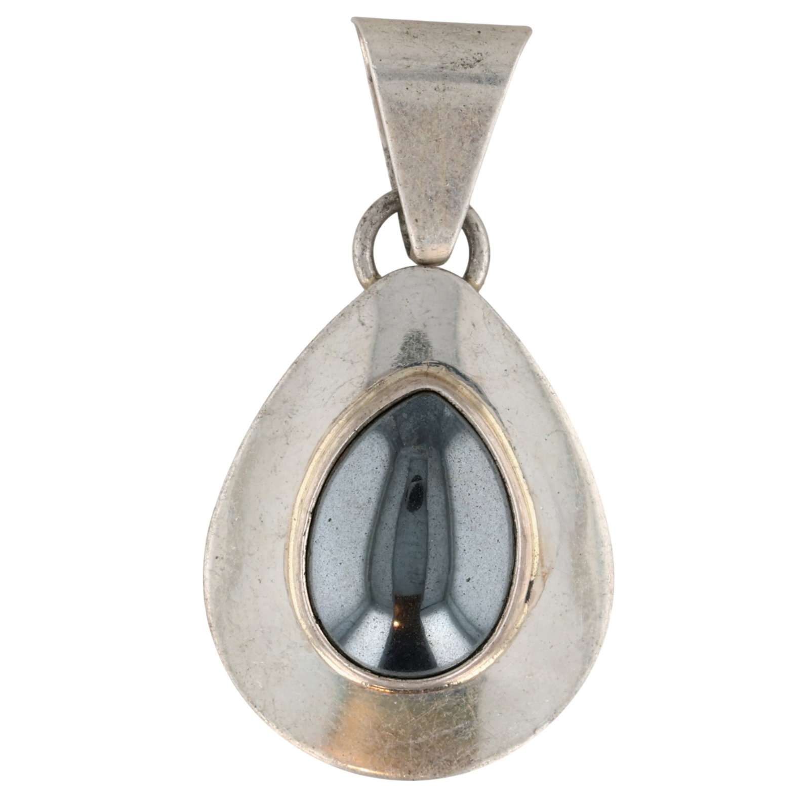 Sensa Eustace Zuni Sterling Hematite Pendant (1 of 4)