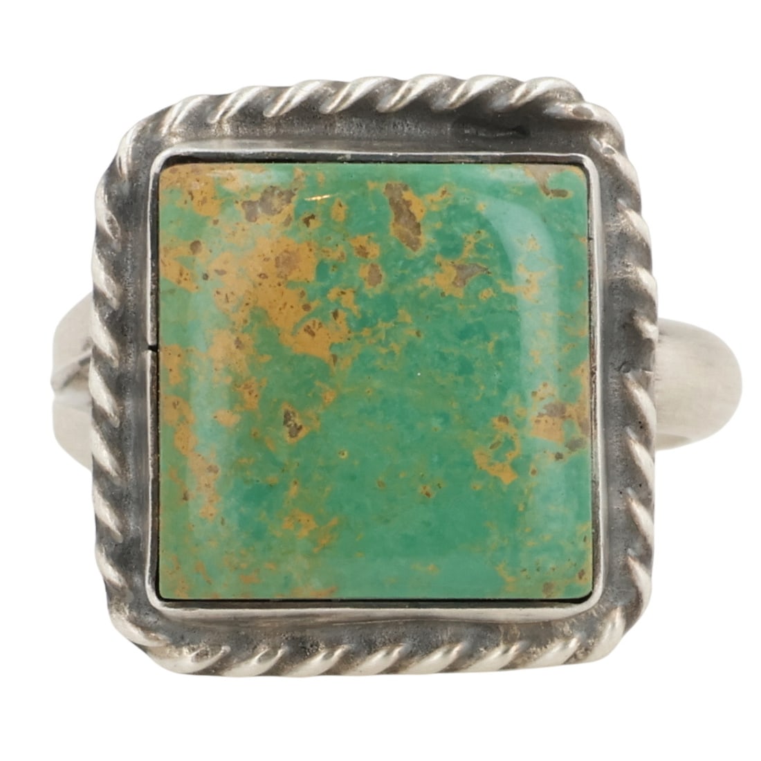 Donovan Nez Navajo Sterling Kingman Turquoise Adjustable Ring: Donovan Nez Navajo Sterling Kingman Turquoise Adjustable Ring Sz 6.5 / 6g / Unsigned. Artist attribution based on accompanying tag.