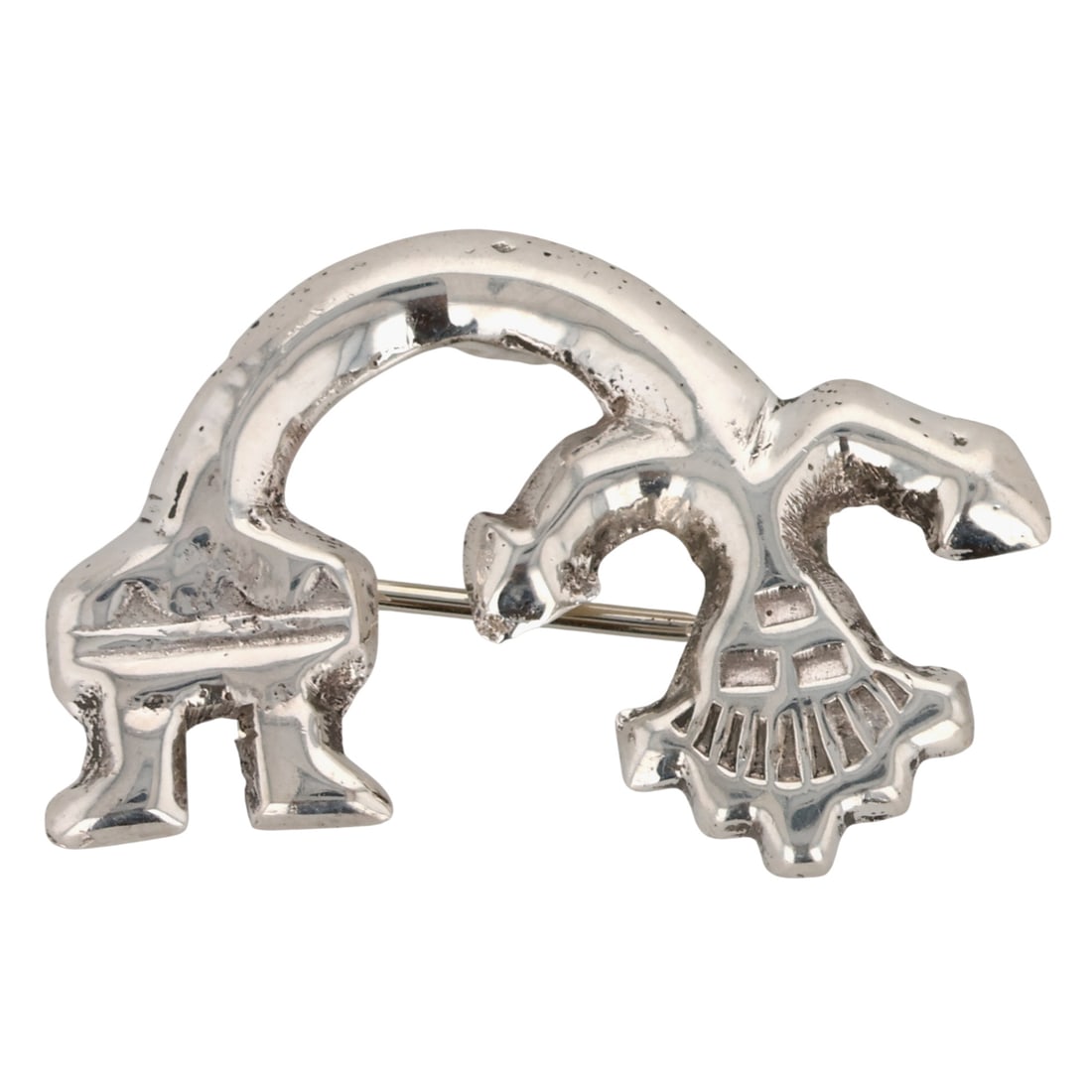 Native Sterling Rainbow Man Brooch (1 of 4)