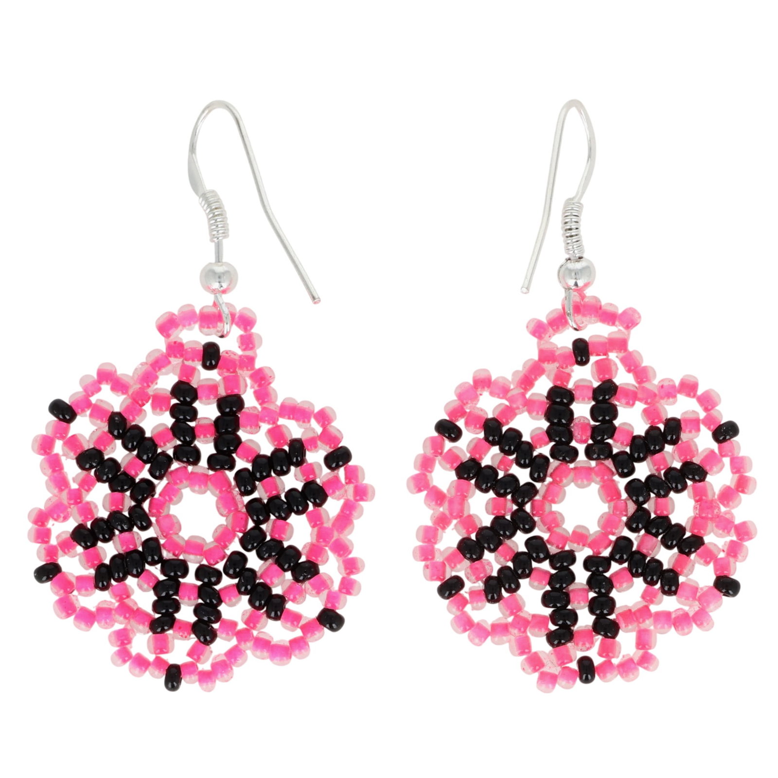 Sharon Bennett Navajo Sterling Bead Earrings: Sharon Bennett Navajo Sterling Bead Earrings / 4g / Unsigned. Artist attribution based on accompanying tag.
