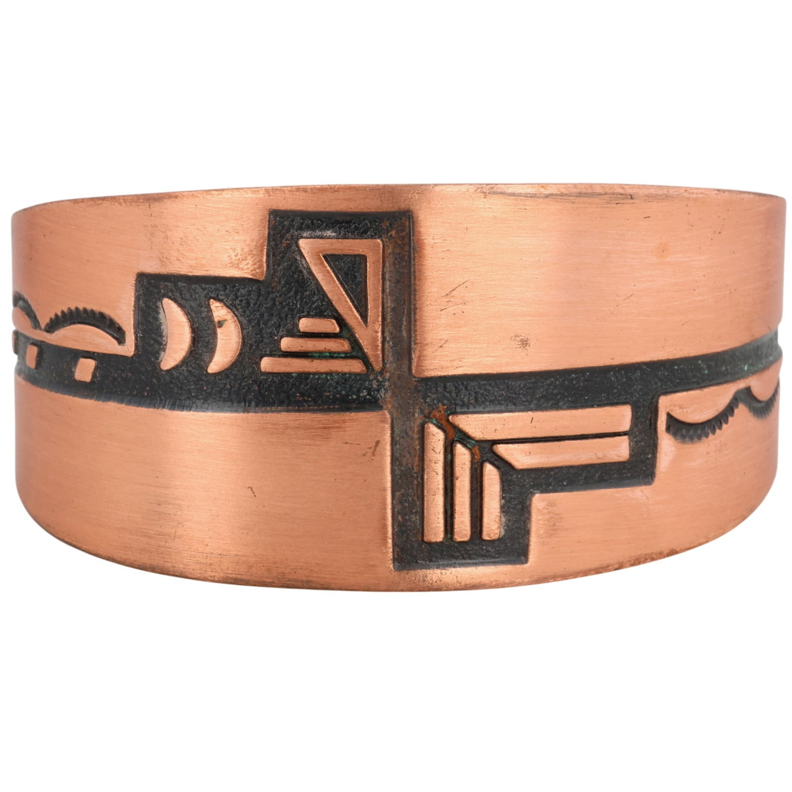 Wheeler Manufacturing Co. Copper Stamped Cuff Bracelet (1 of 7)