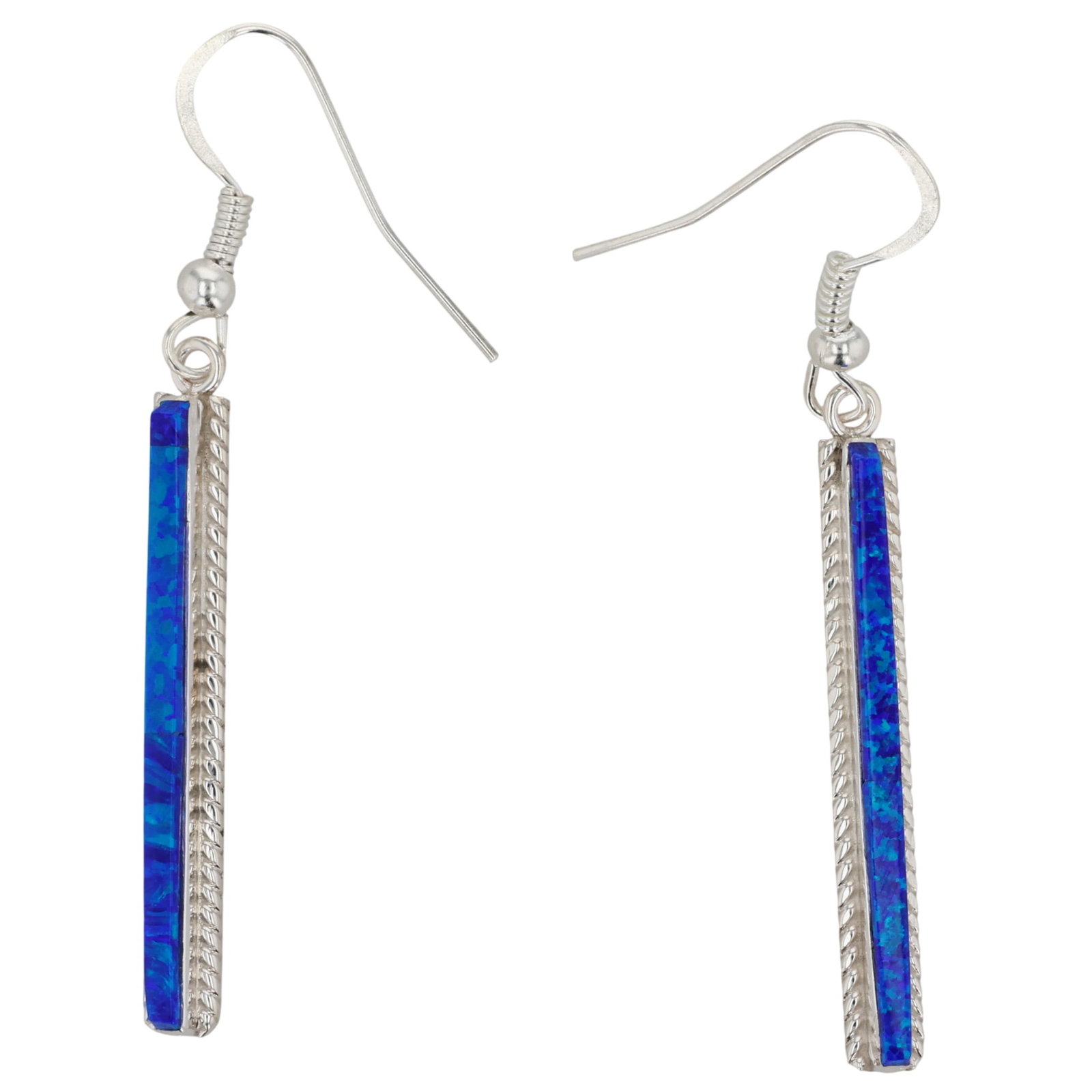 Allen Barney Navajo Sterling Opal Earrings: Allen Barney Navajo Sterling Opal Earrings / 3.5g