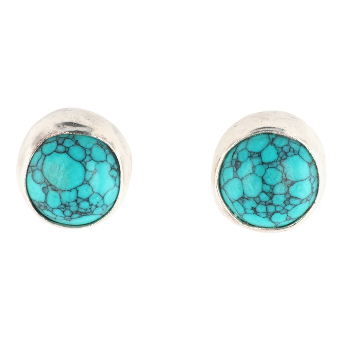 Southwest Sterling Turquoise Earrings: Southwest Sterling Turquoise Earrings / 1.5g