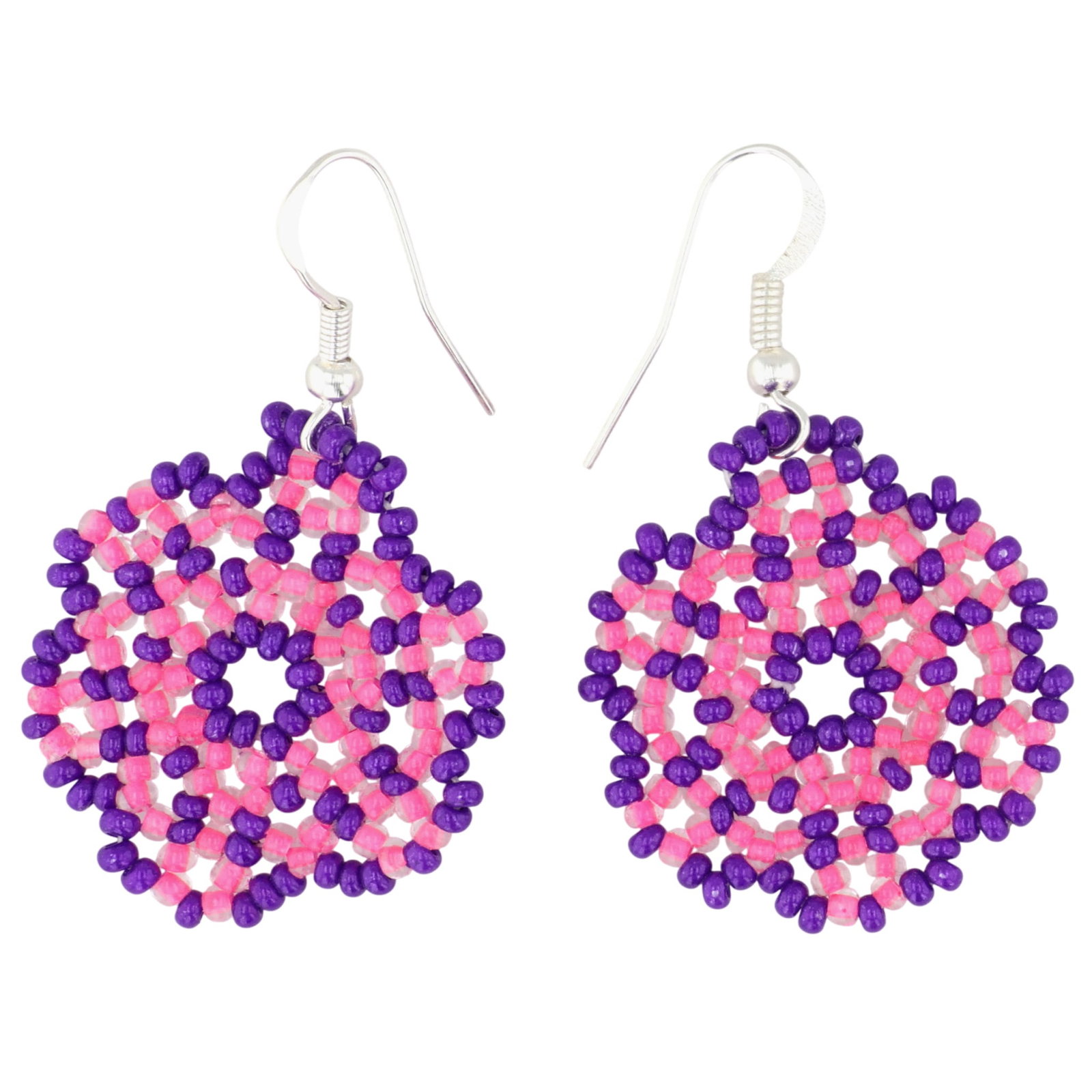 Sharon Bennett Navajo Sterling Bead Earrings (1 of 3)