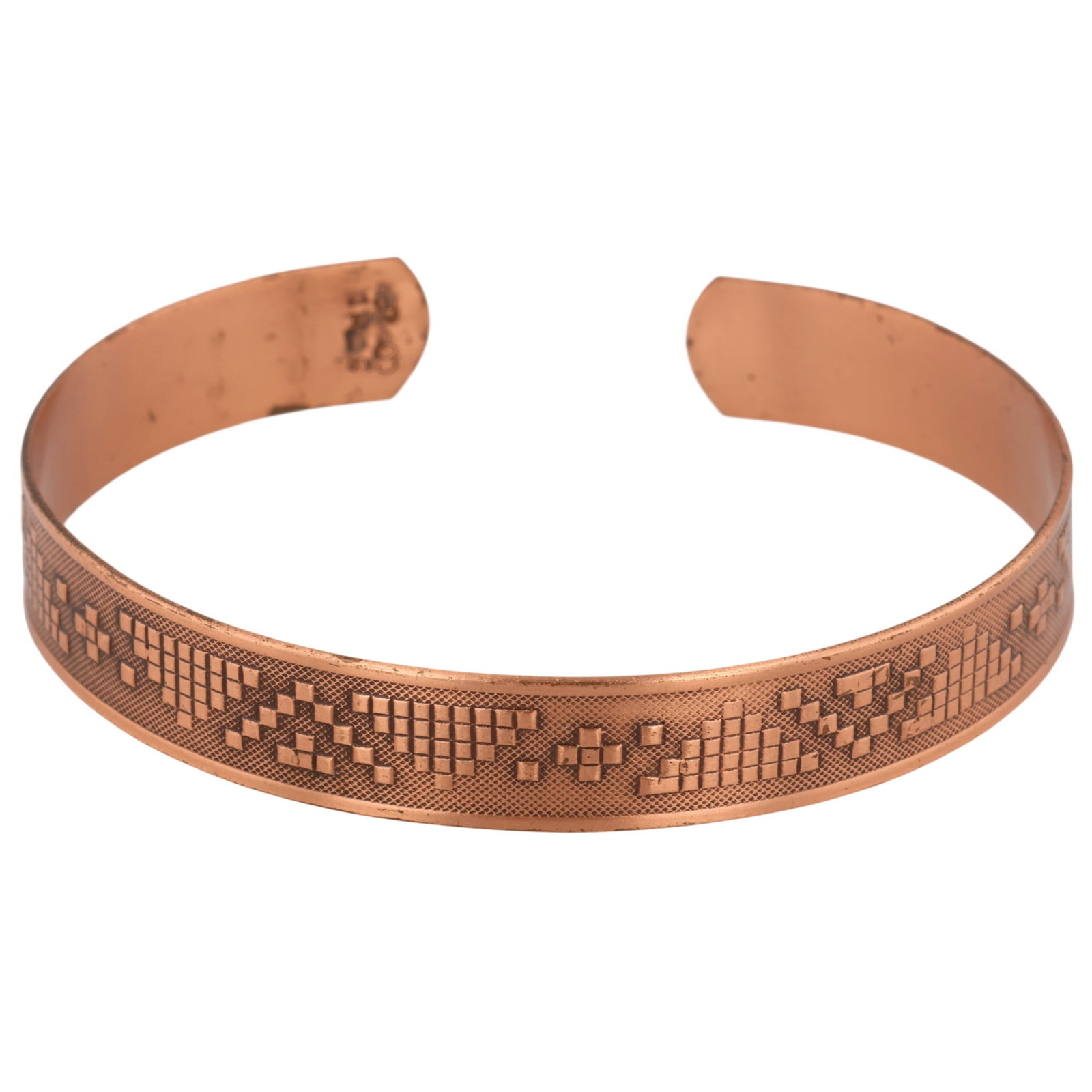 Southwest Copper Stamped Cuff Bracelet (1 of 7)