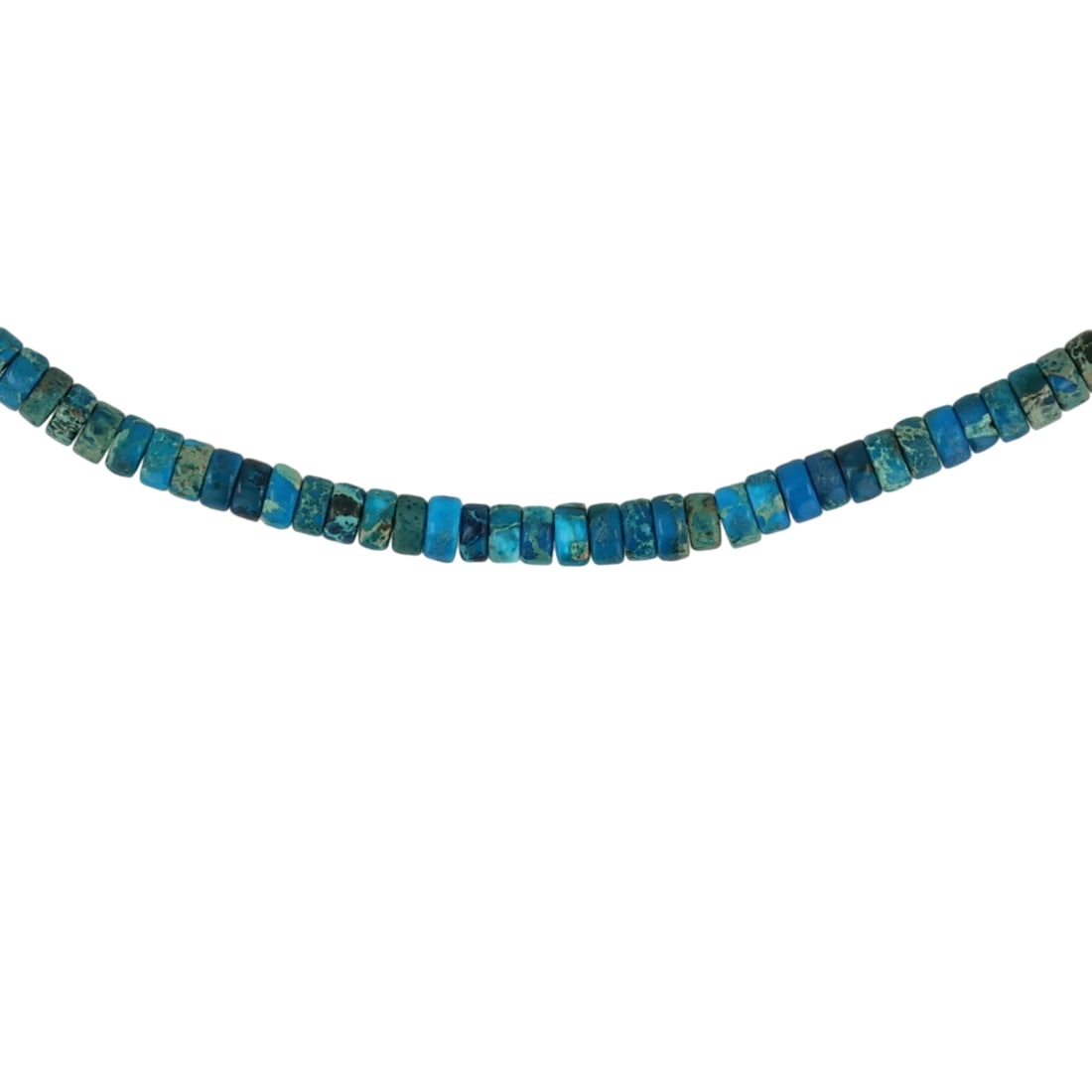 Southwest Sterling Azurite Bead Necklace (1 of 5)