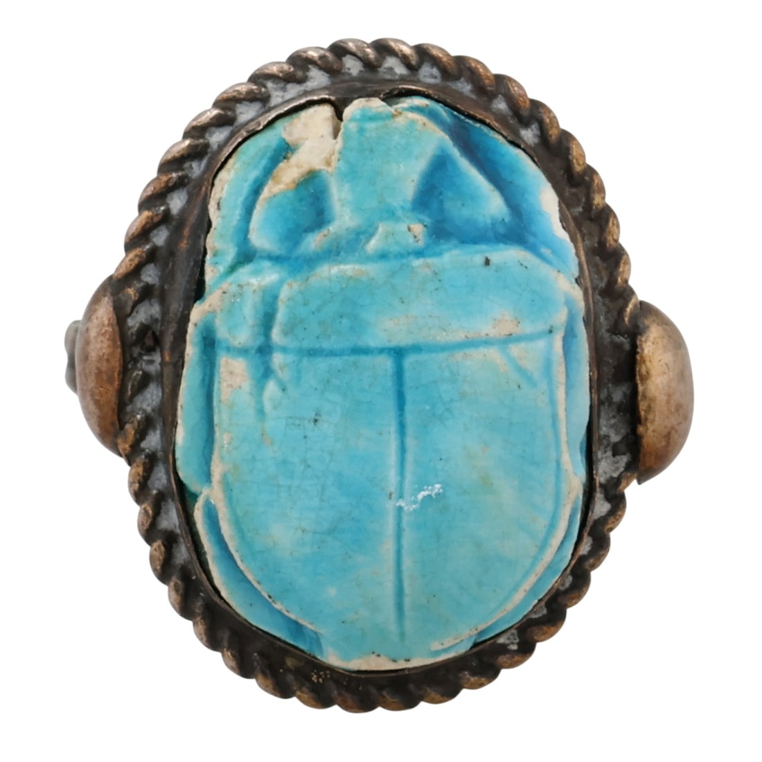 Vintage Sterling Carved Scarab Egyptian Revival Ring Sz 5.5: Vintage Sterling Carved Scarab Egyptian Revival Ring Sz 5.5 / 4.5g