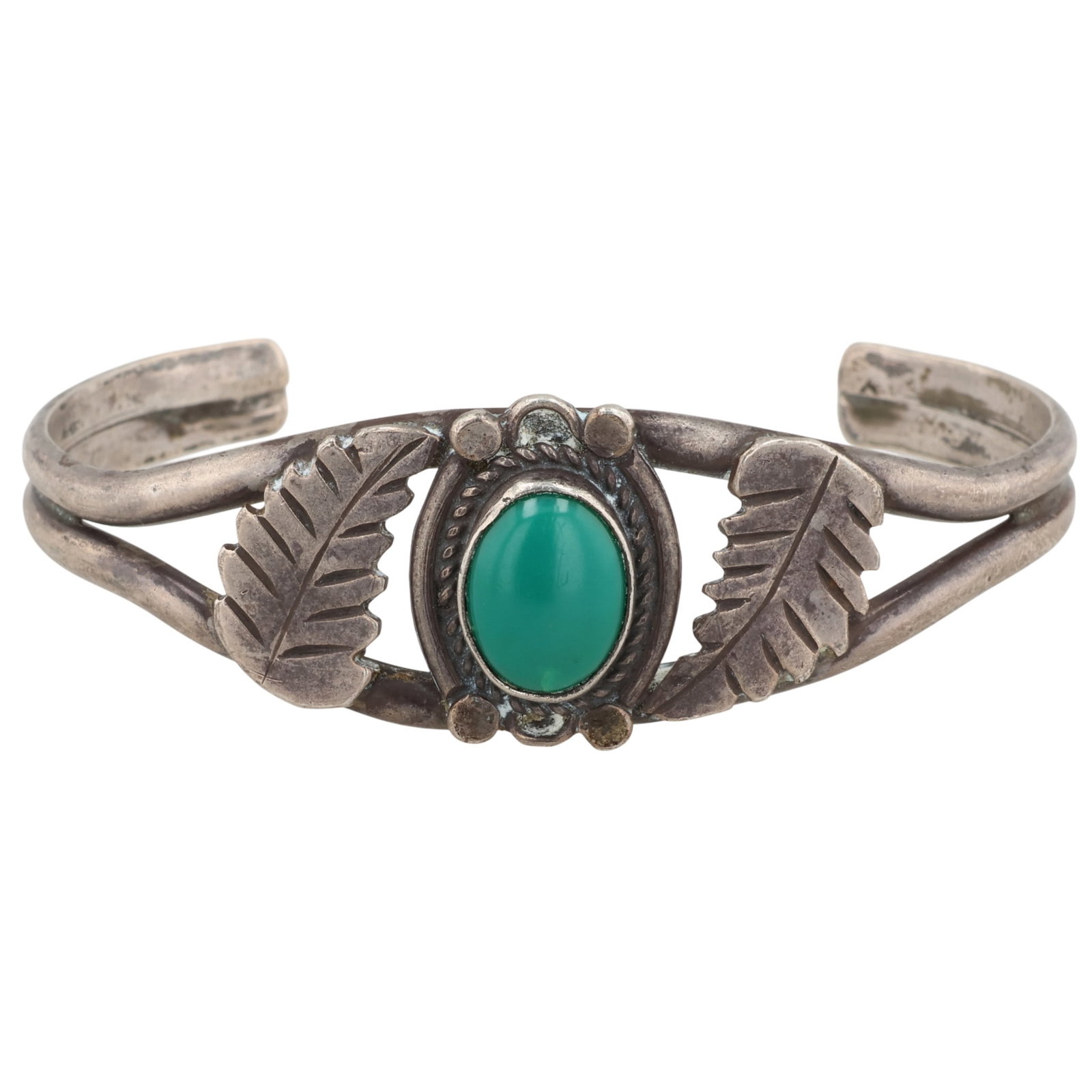 Vintage Navajo Sterling Turquoise Cuff Bracelet: Vintage Navajo Sterling Turquoise Cuff Bracelet / 16g