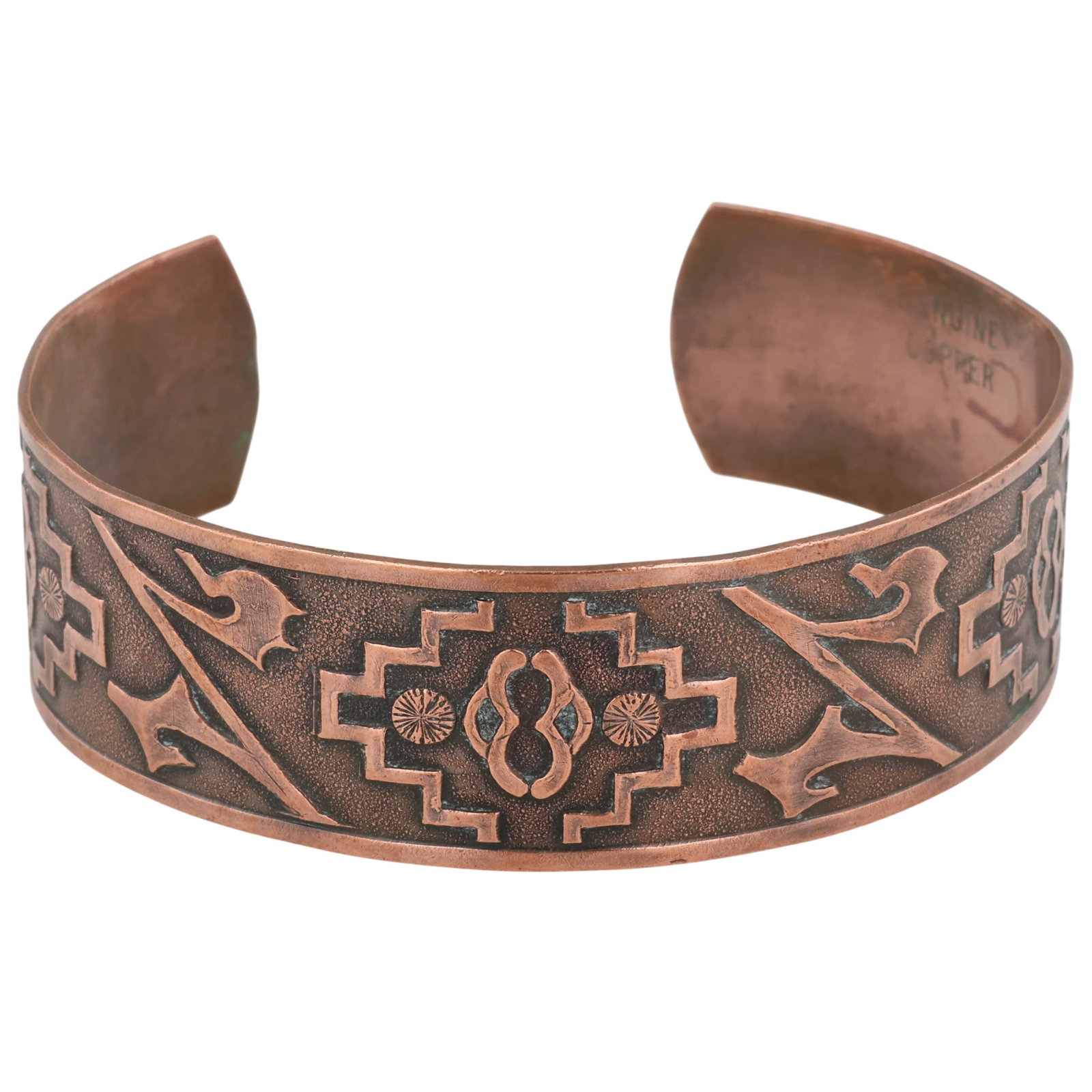 Southwest Copper Cuff Bracelet: Southwest Copper Cuff Bracelet / 21g