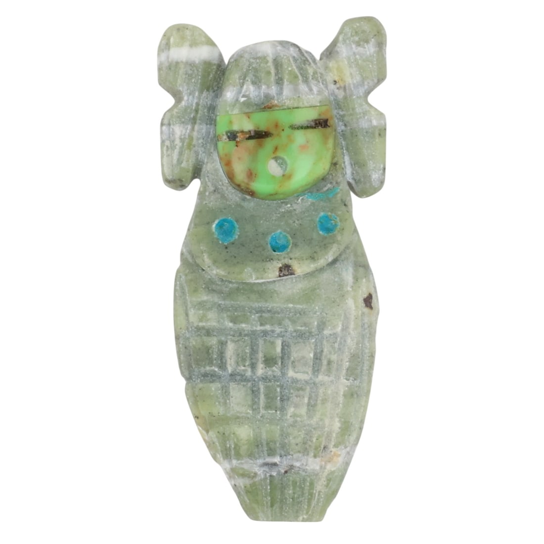 Award Winning Artist Stacey Turpen Navajo Multi-Stone Corn Maiden Fetish Carving (1 of 3)