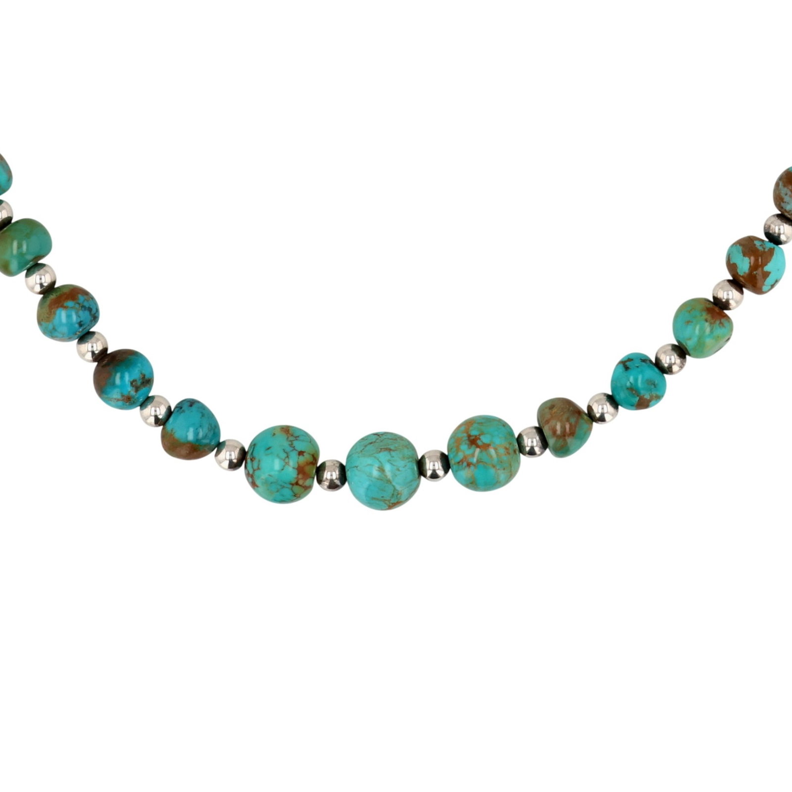 Carolyn Pollack Relios Sterling Turquoise Bead Necklace (1 of 6)