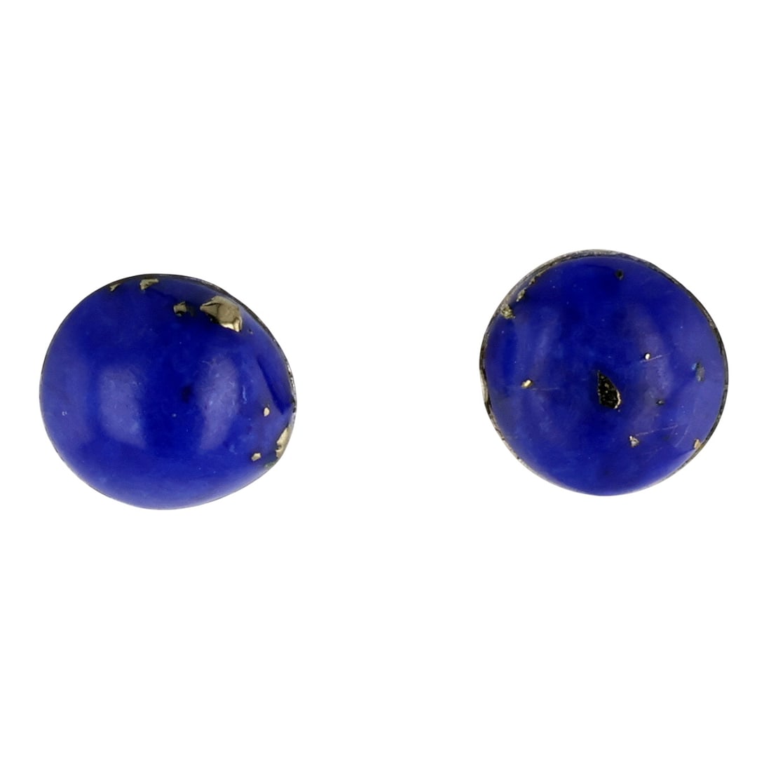 Richard & Trista Siow Zuni Sterling Lapis Lazuli Earrings: Richard & Trista Siow Zuni Sterling Lapis Lazuli Earrings / 1g / Unsigned. Artist attribution based on accompanying tag.