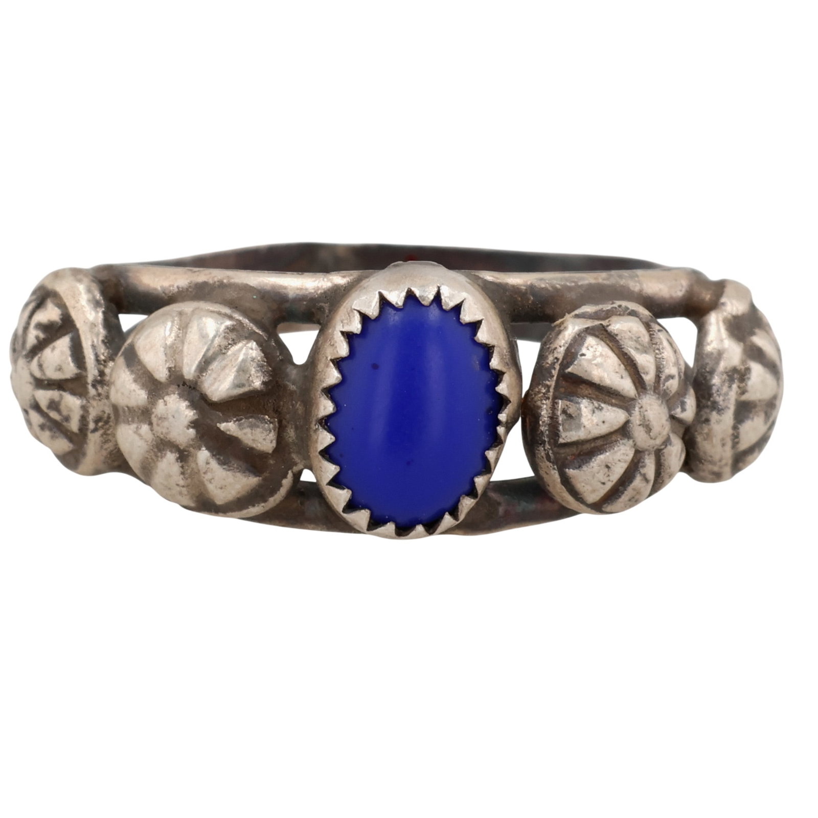 Navajo Sterling Lapis Lazuli Ring Sz 8.5: Navajo Sterling Lapis Lazuli Ring Sz 8.5 / 5g