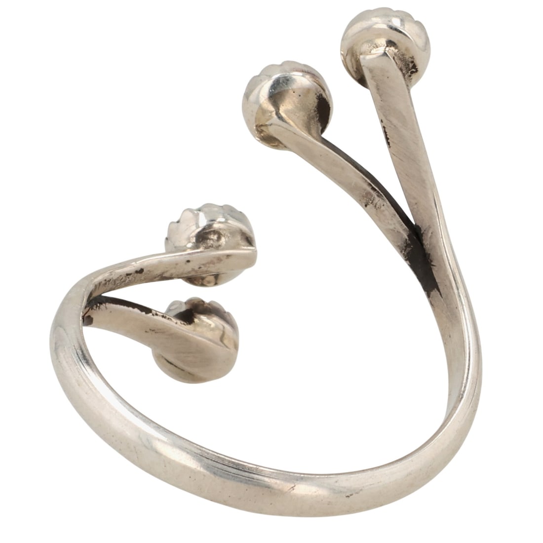Navajo Sterling Opal Adjustable Ring - 4