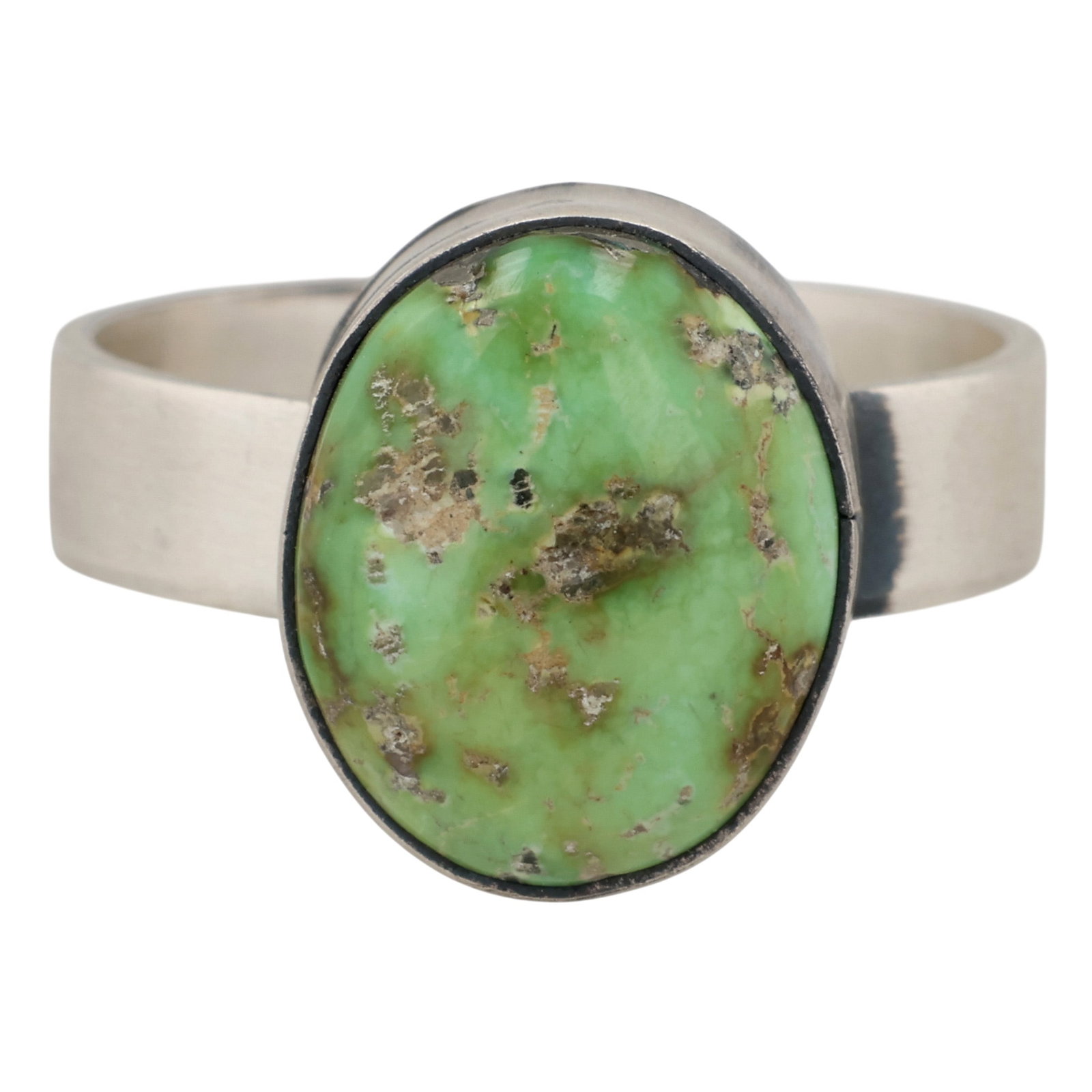 Scott Skeets Navajo Sterling Sonoran Gold Turquoise Adjustable Ring: Scott Skeets Navajo Sterling Sonoran Gold Turquoise Adjustable Ring Sz 10.25 / 6g