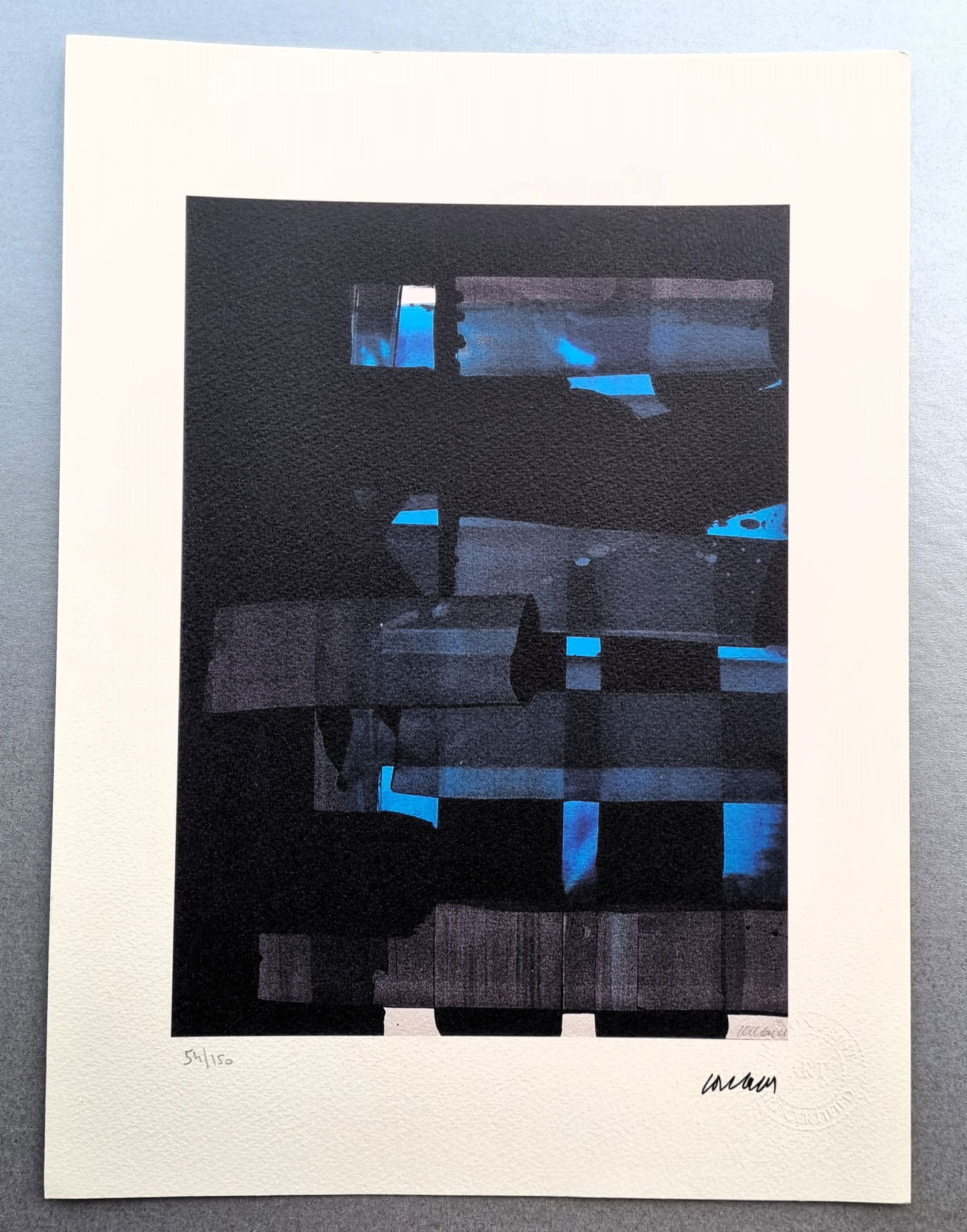 Pierre soulages ,Lithographie Signed , numbered COA (1 of 4)