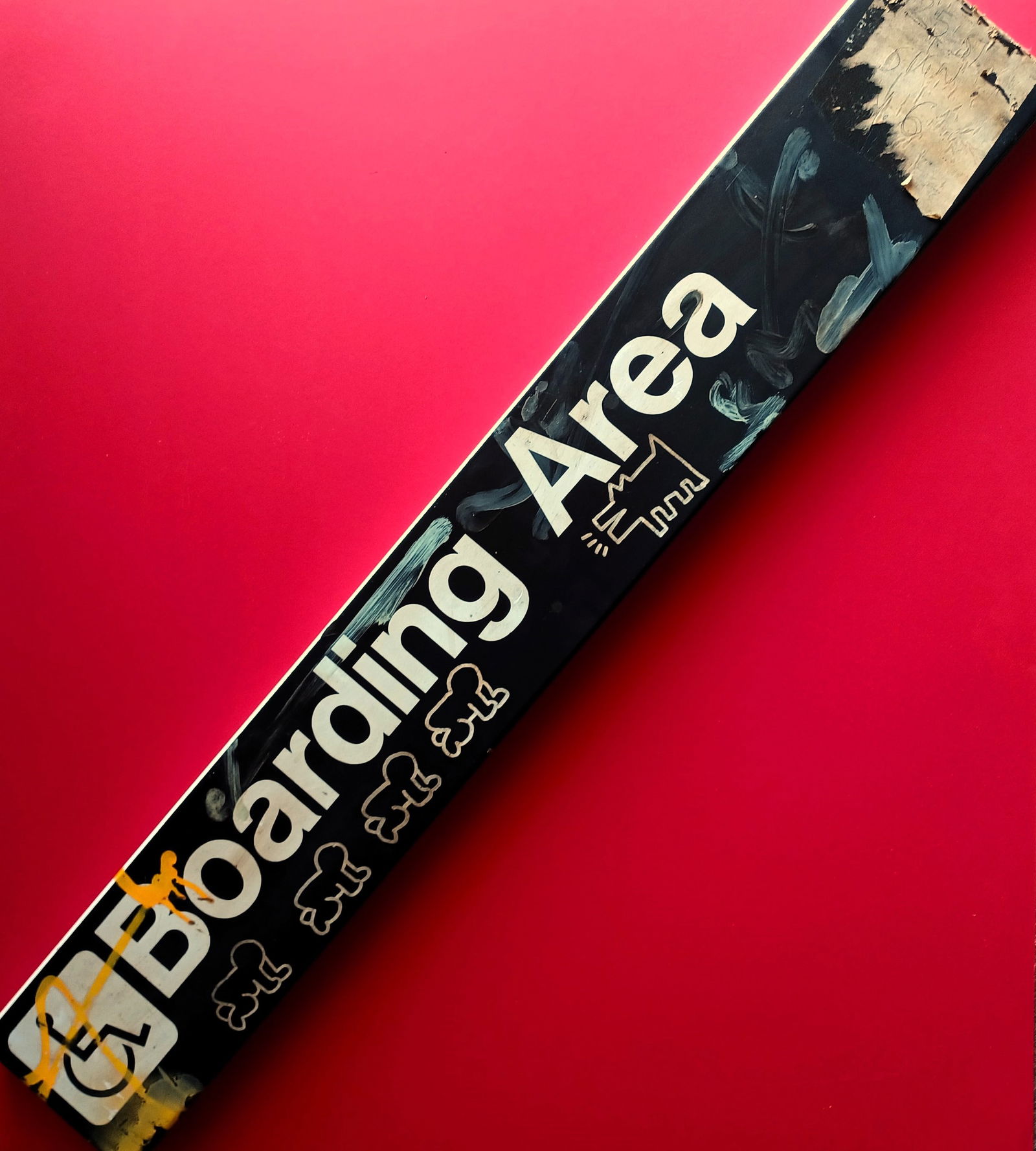 Keith Haring drawing on a NYC Subway metal (1 of 6)