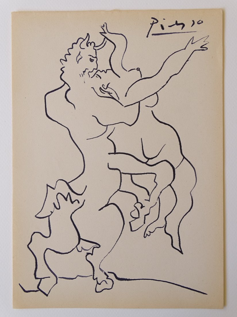 Pablo Picasso, hand signed, drawing (1 of 5)