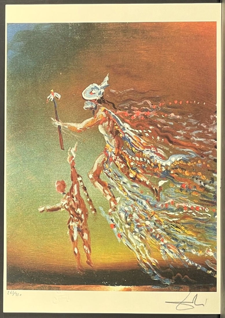 Salvador Dali Lithograph signed by hand, paper 300 gm (1 of 4)