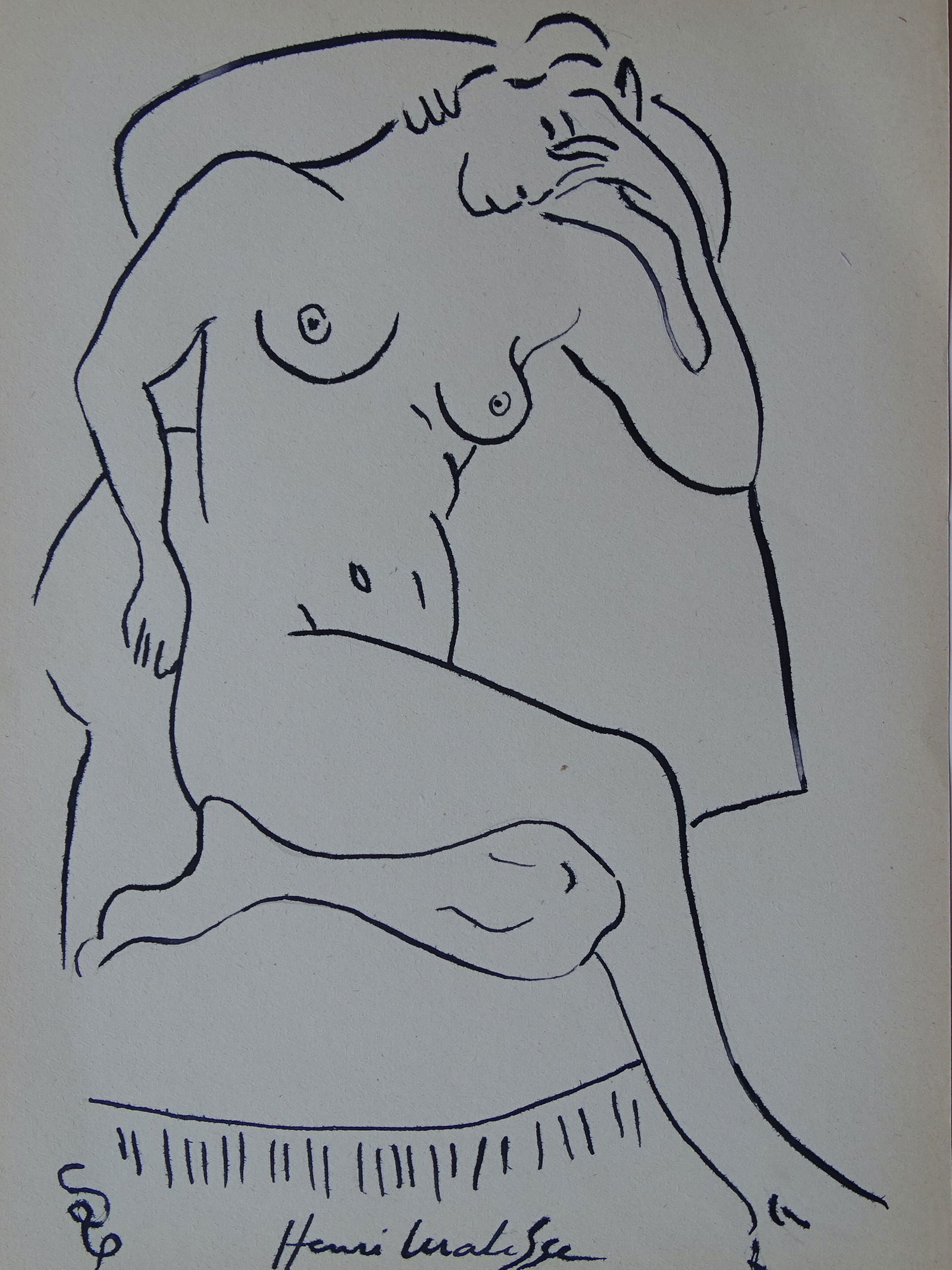 Henri Matisse, hand signed drawing (1 of 6)