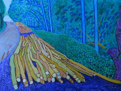 David Hockney: David Hockney, lithography signed in print, ca 38x28cm. David Hockney is an English painter, draftsman, printmaker, stage designer, and photographer. As an important contributor to the pop art movemen
