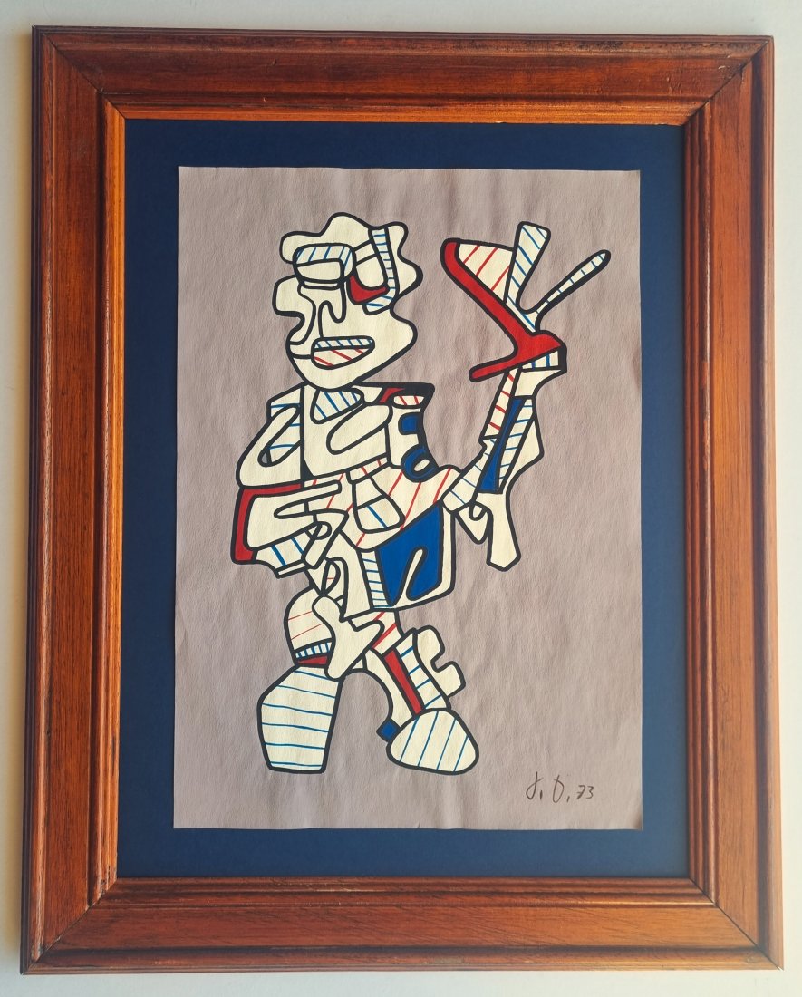 Jean Dubuffet  hand drawing  and signed, Copy (1 of 2)