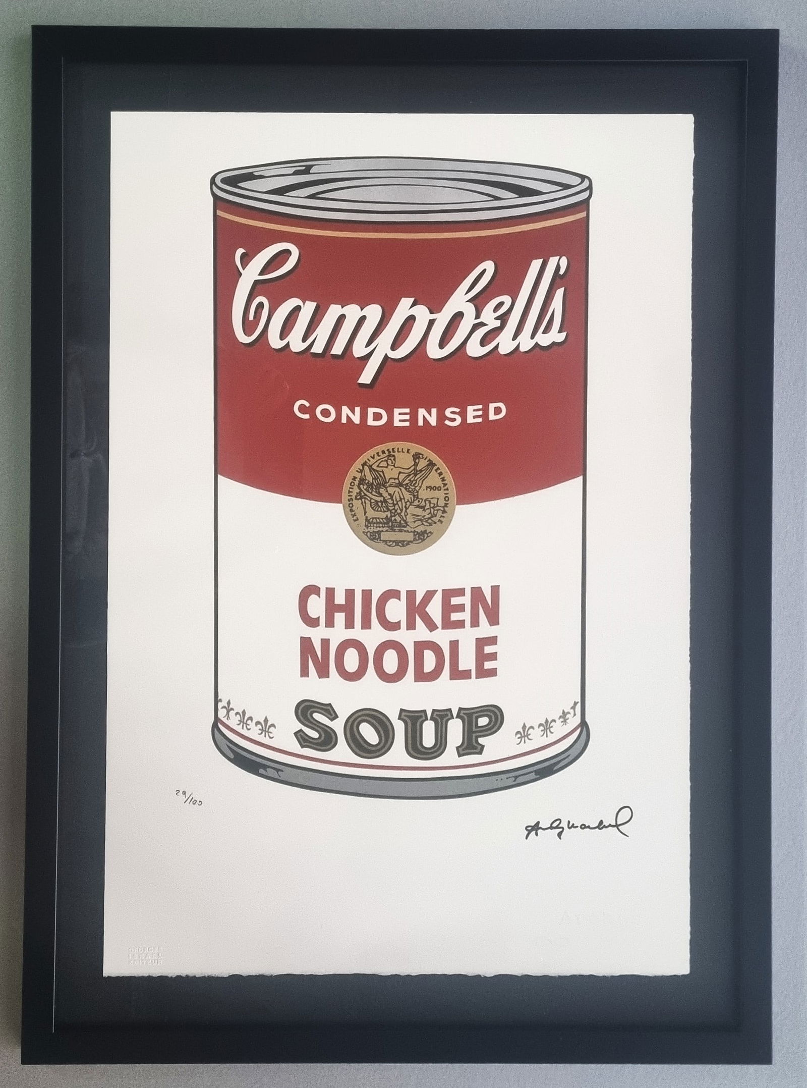 Andy Warhol  Limited Edition lithograph , framed 67 x 48,5 cm (1 of 3)