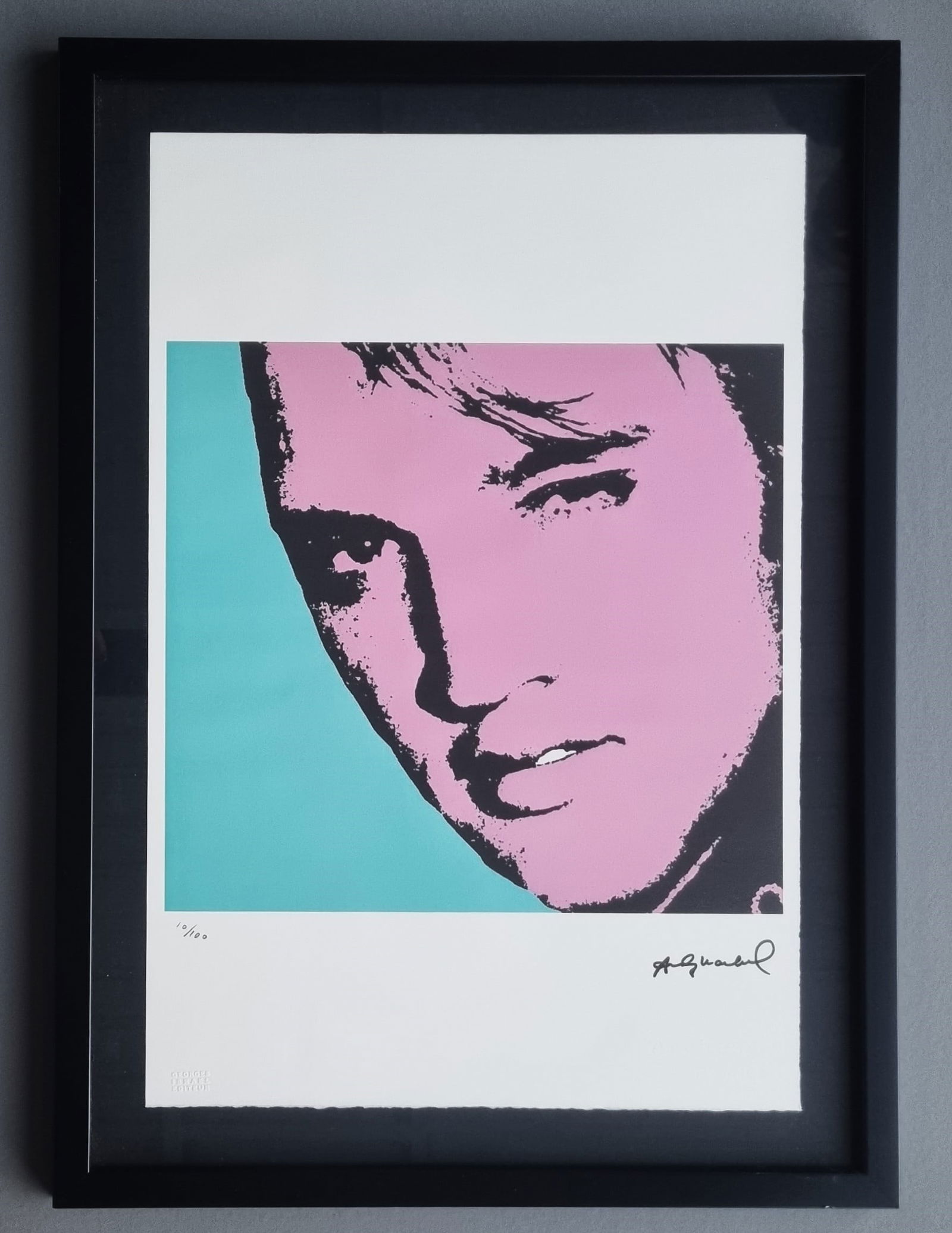 Andy Warhol  Limited Edition lithograph , framed 67 x 48,5 cm (1 of 3)