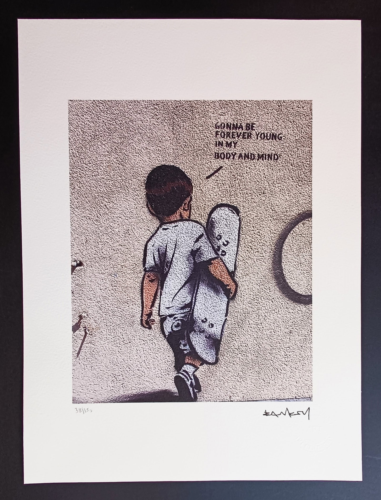 Banksy , Lithographie Signed , numbered COA (1 of 5)