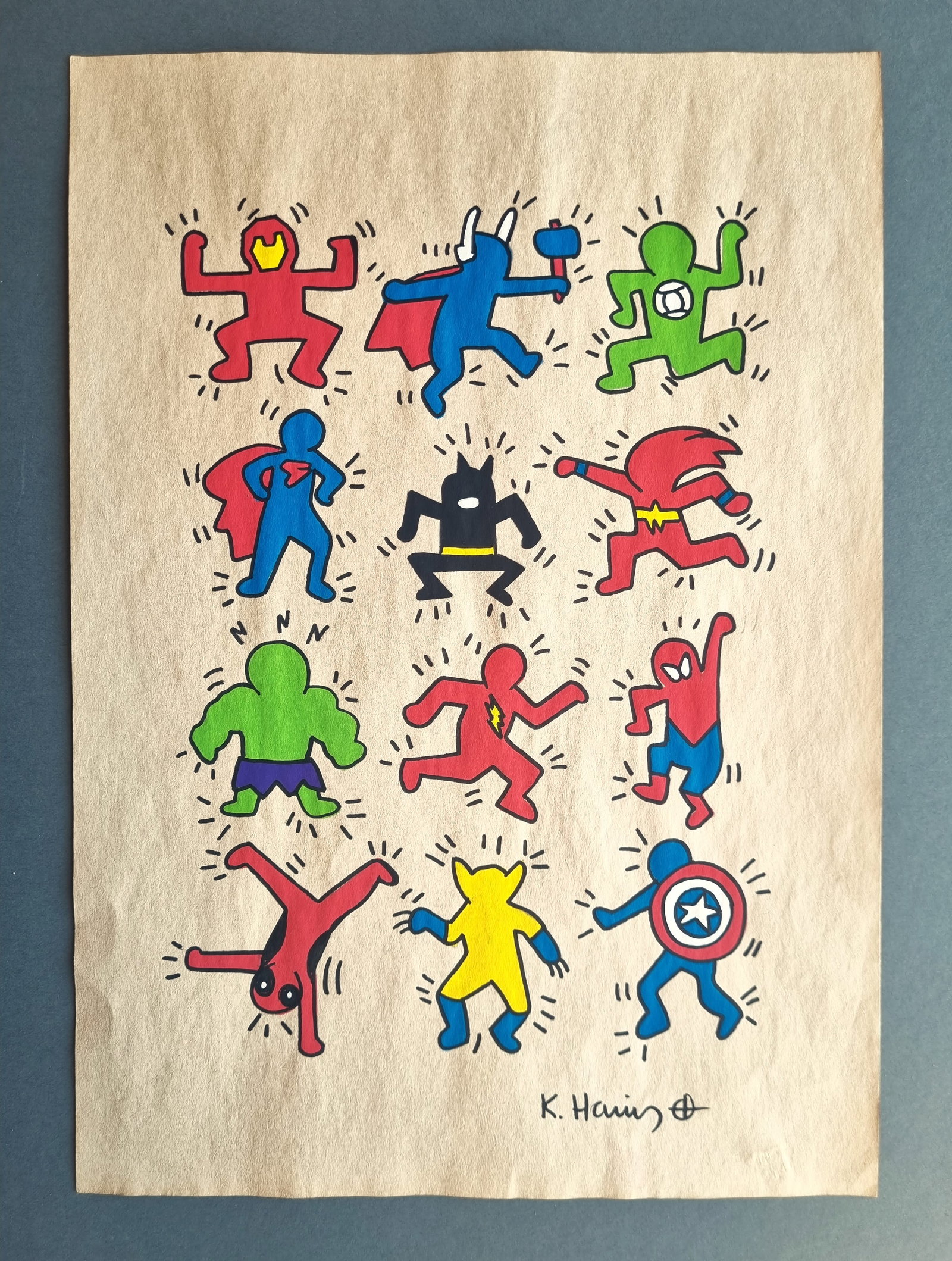 KEITH HARING, SIGNED DRAWING (1 of 2)