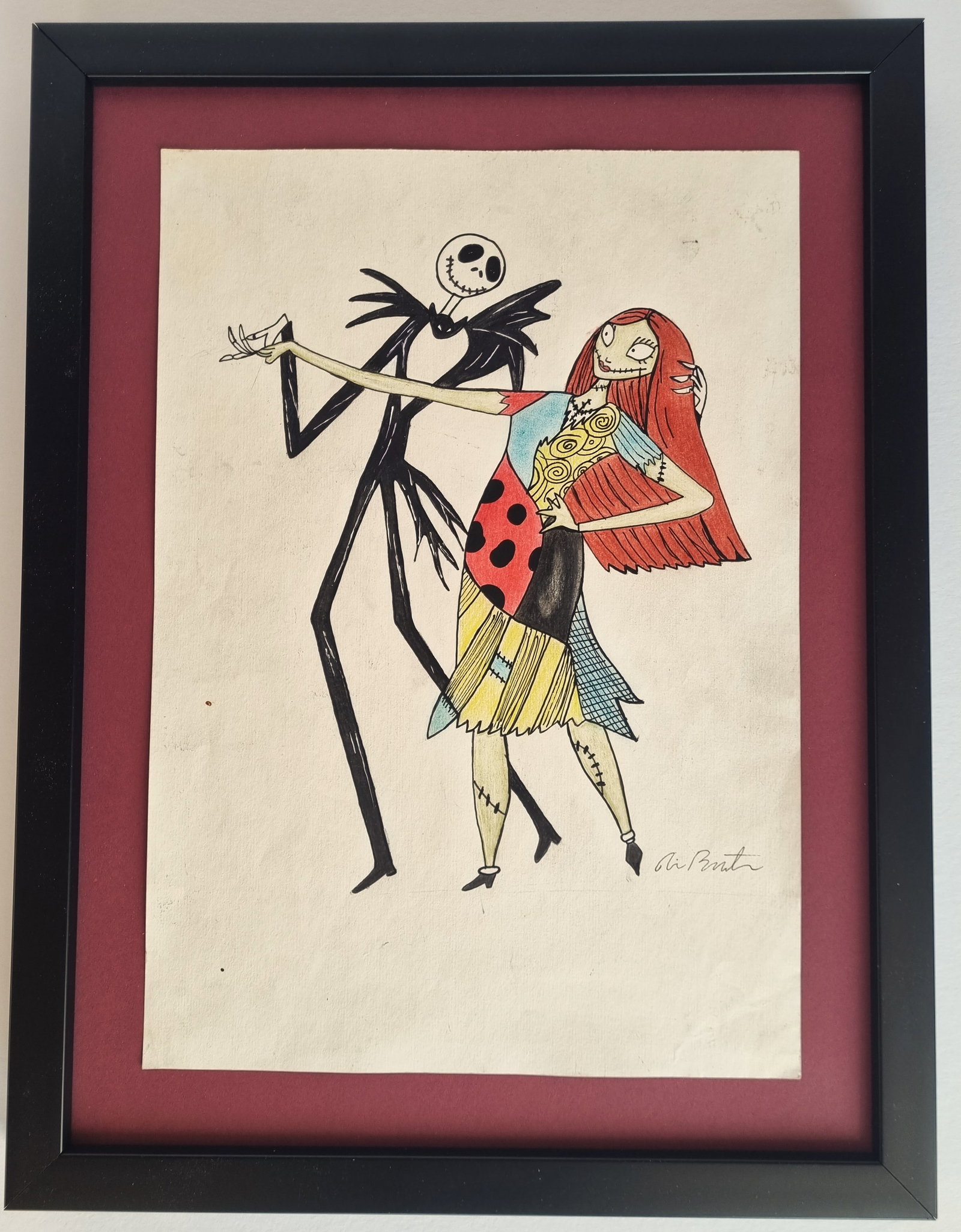 Tim Burton. Drawing- hand signed, Dimensions: 33 x 23 cm (1 of 1)
