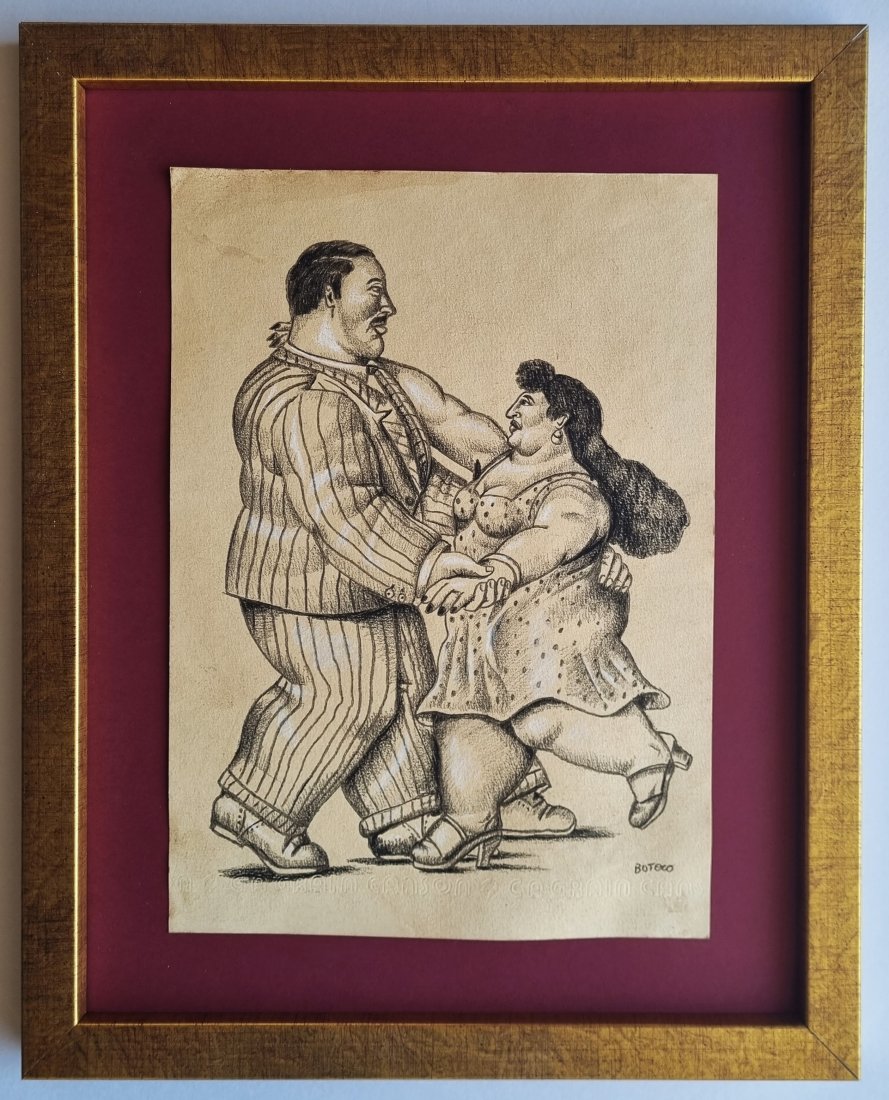 Fernando Botero hand drawing and signed (1 of 2)