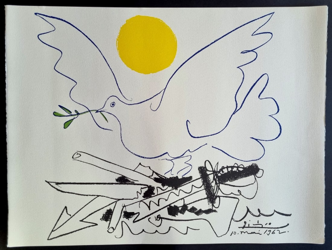 Pablo Picasso, COLOMBE DE L'AVENIR Signed 65 x 50 (1 of 4)
