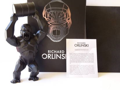 Richard Orlinski, sculpture with COA: Richard Orlinski, sculpture with COA, ca 17.5cm