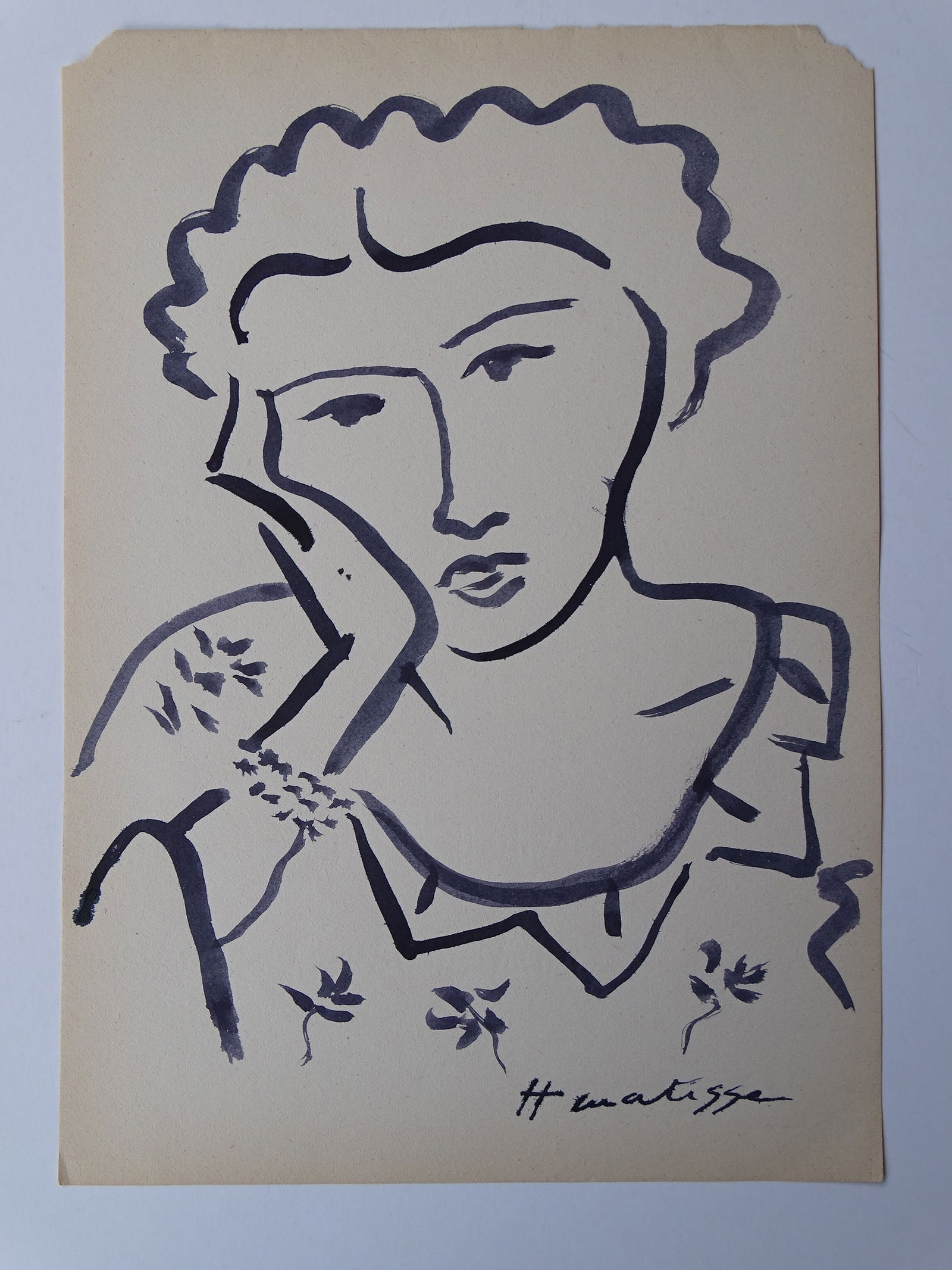 Henri Matisse, hand signed drawing (1 of 9)