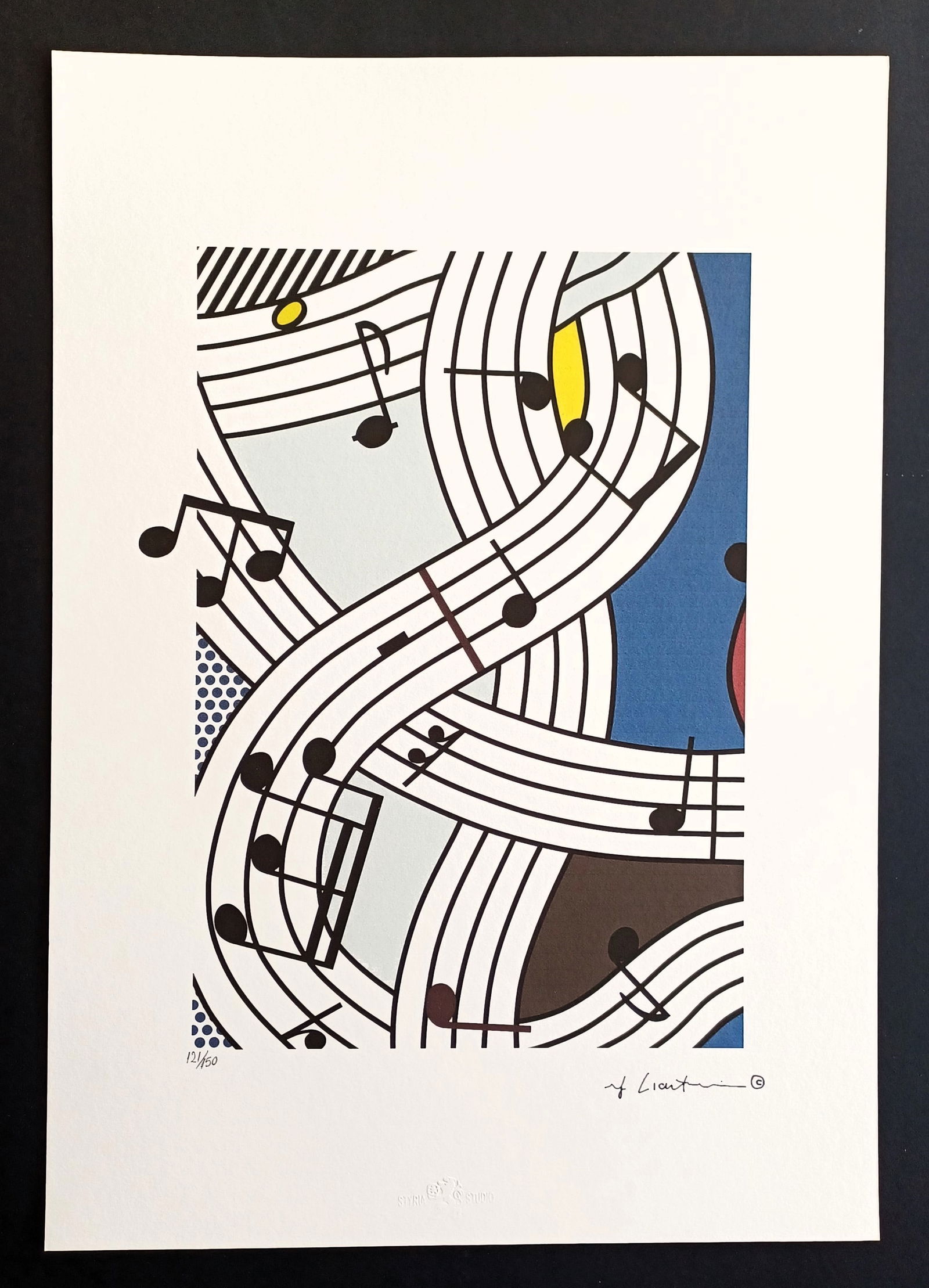 ROY LICHTENSTEIN, ORIGINAL LITHOGRAPH LIMITED EDITION (1 of 6)