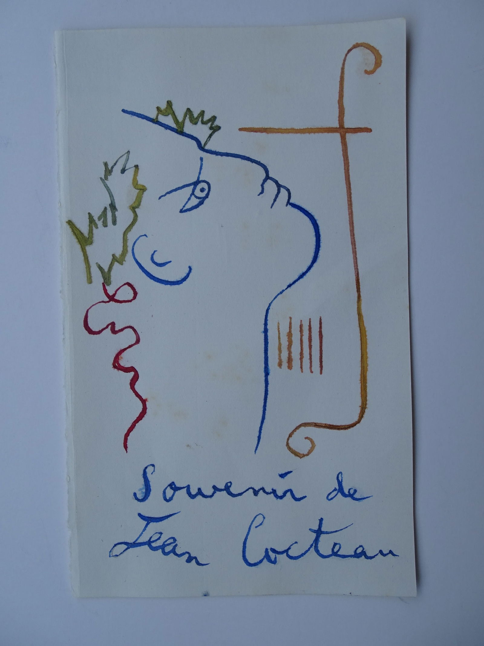Jean Cocteau, hand signed drawing (1 of 6)