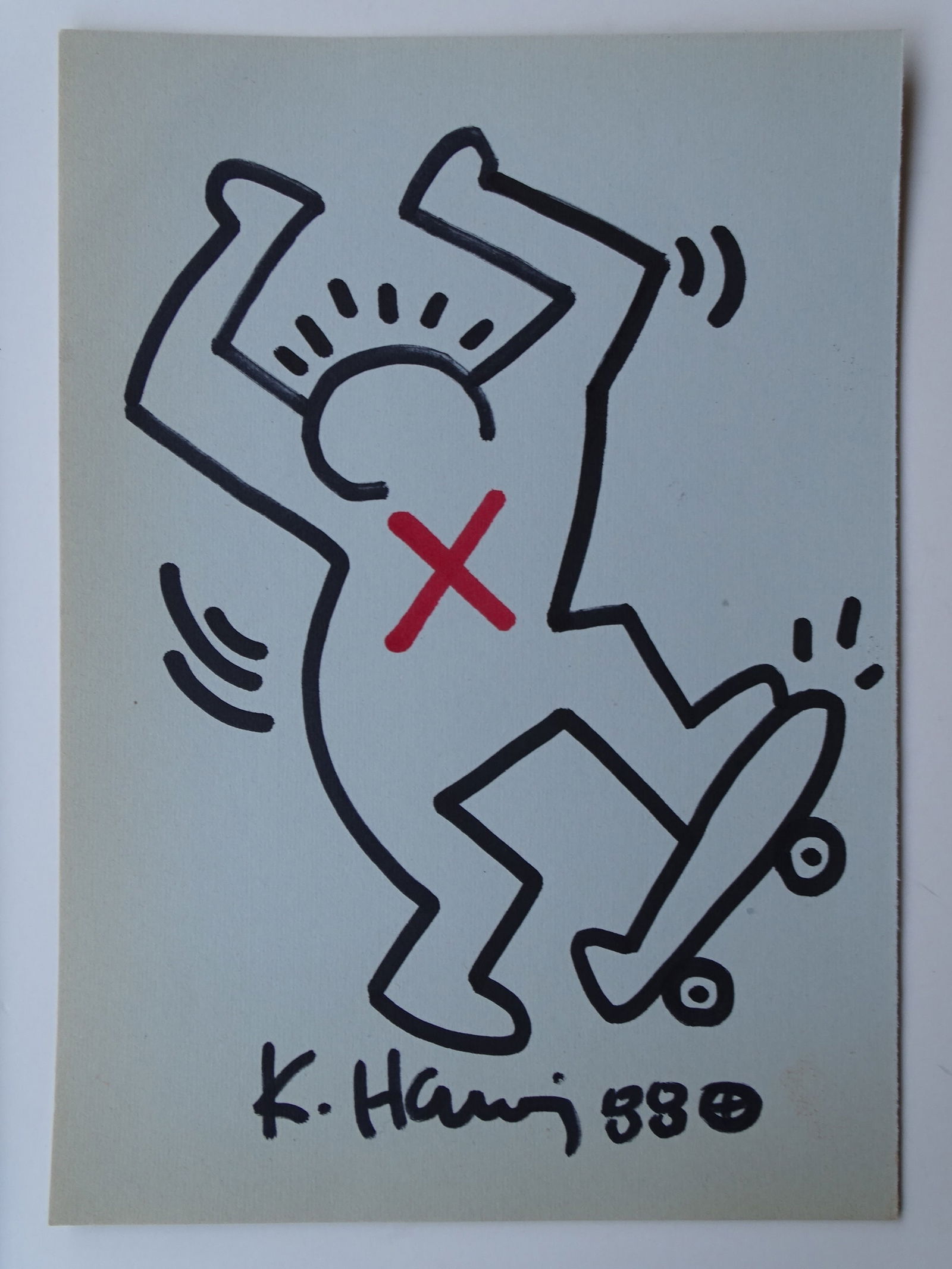 Keith Haring, hand signed, drawing (1 of 7)