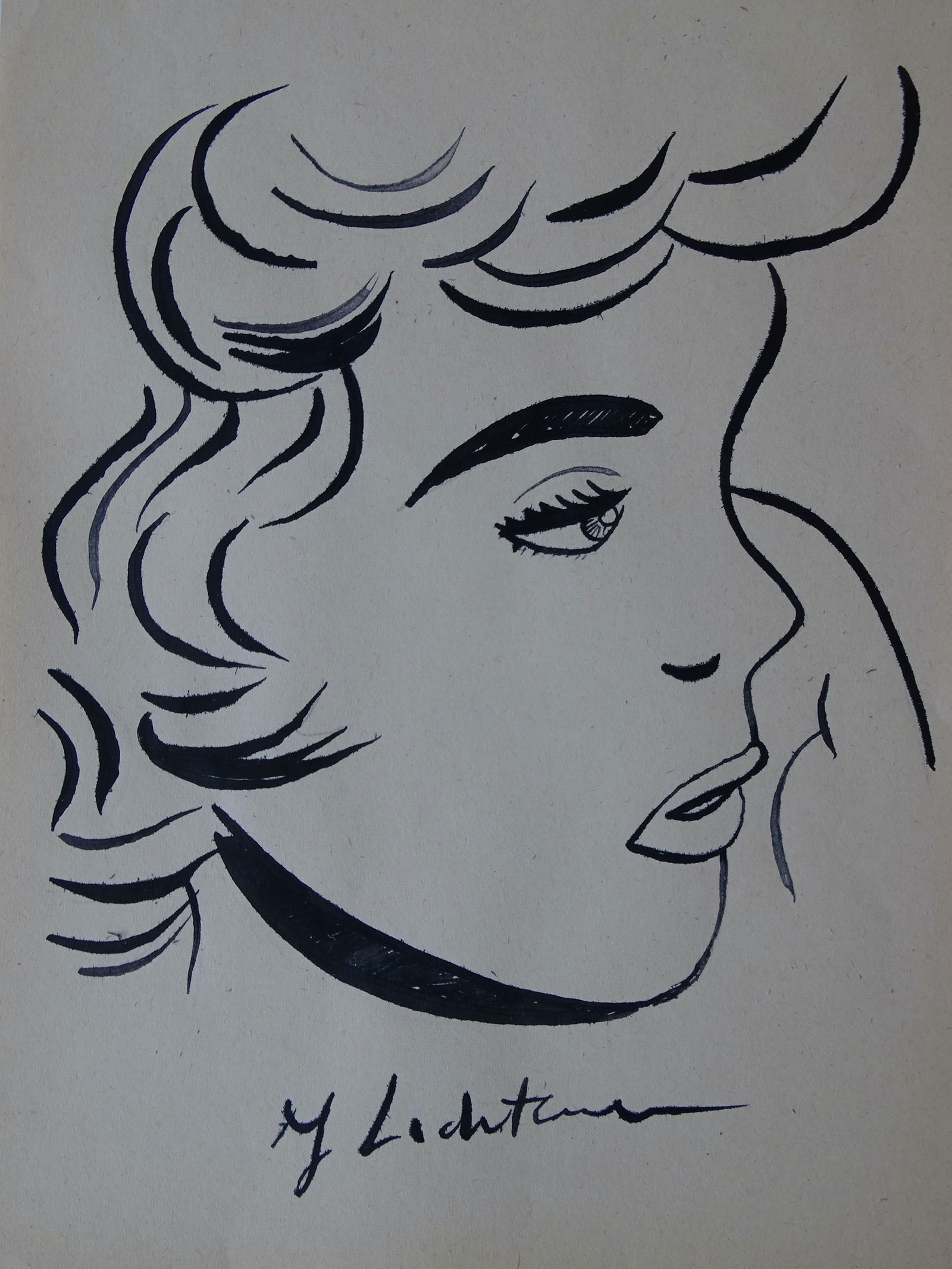 Roy Lichtenstein, hand signed drawing with COA (1 of 6)