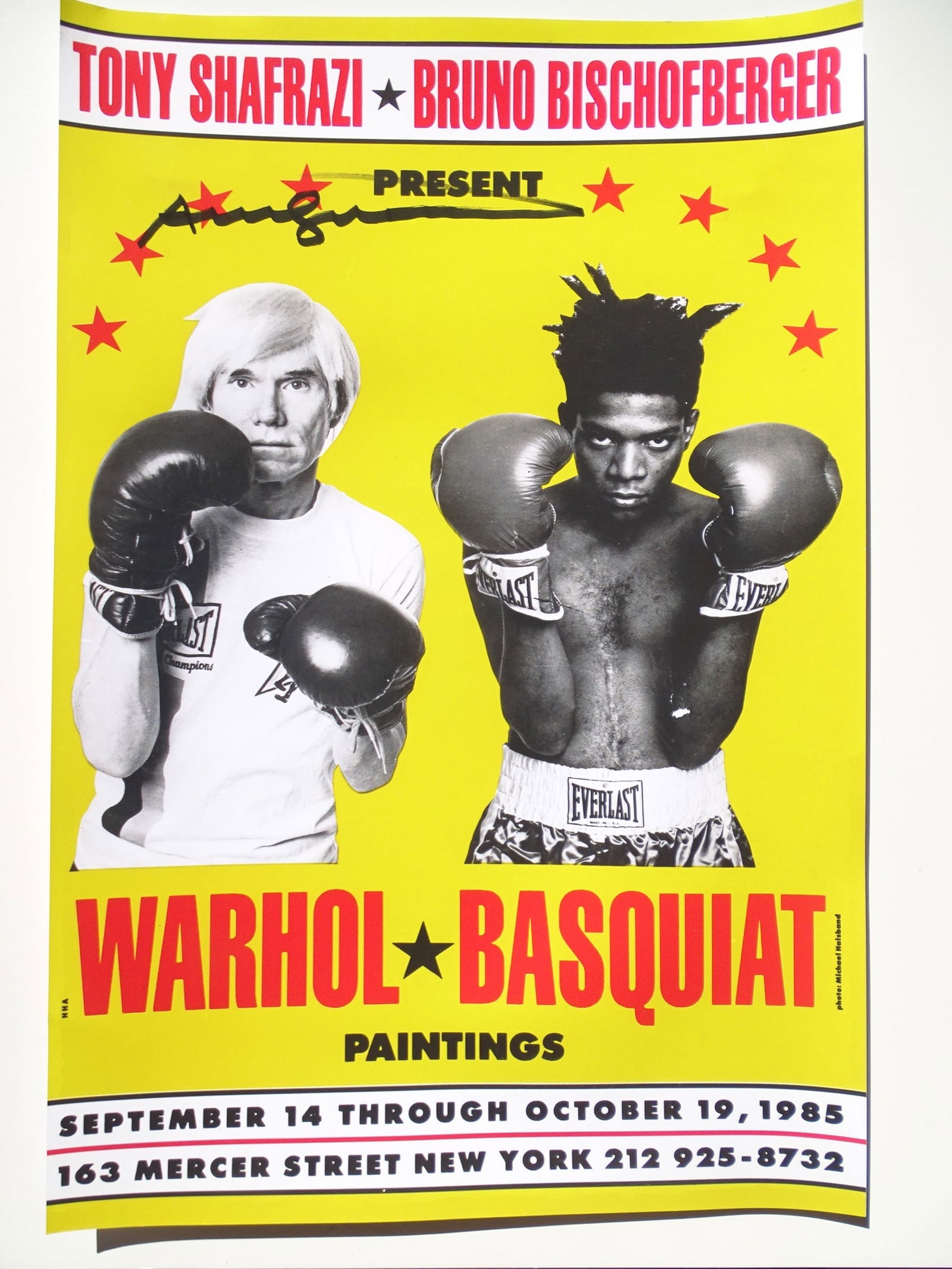 Andy Warhol and Jean Michel Basquiat, hand signed (1 of 6)