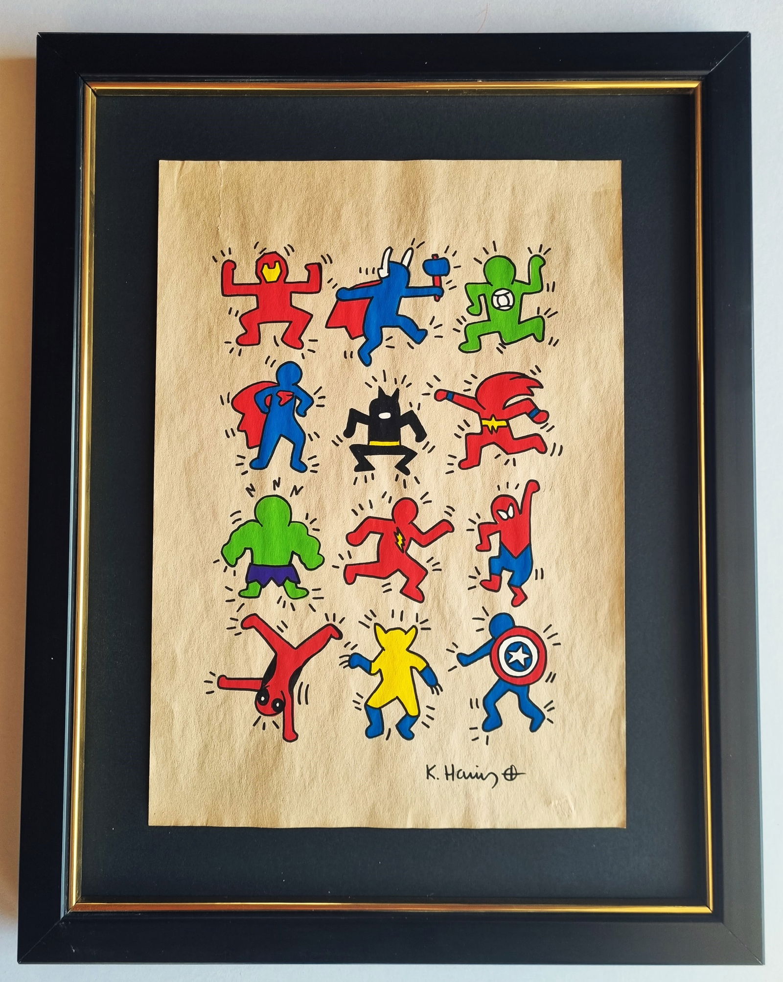 KEITH HARING, SIGNED DRAWING (1 of 2)